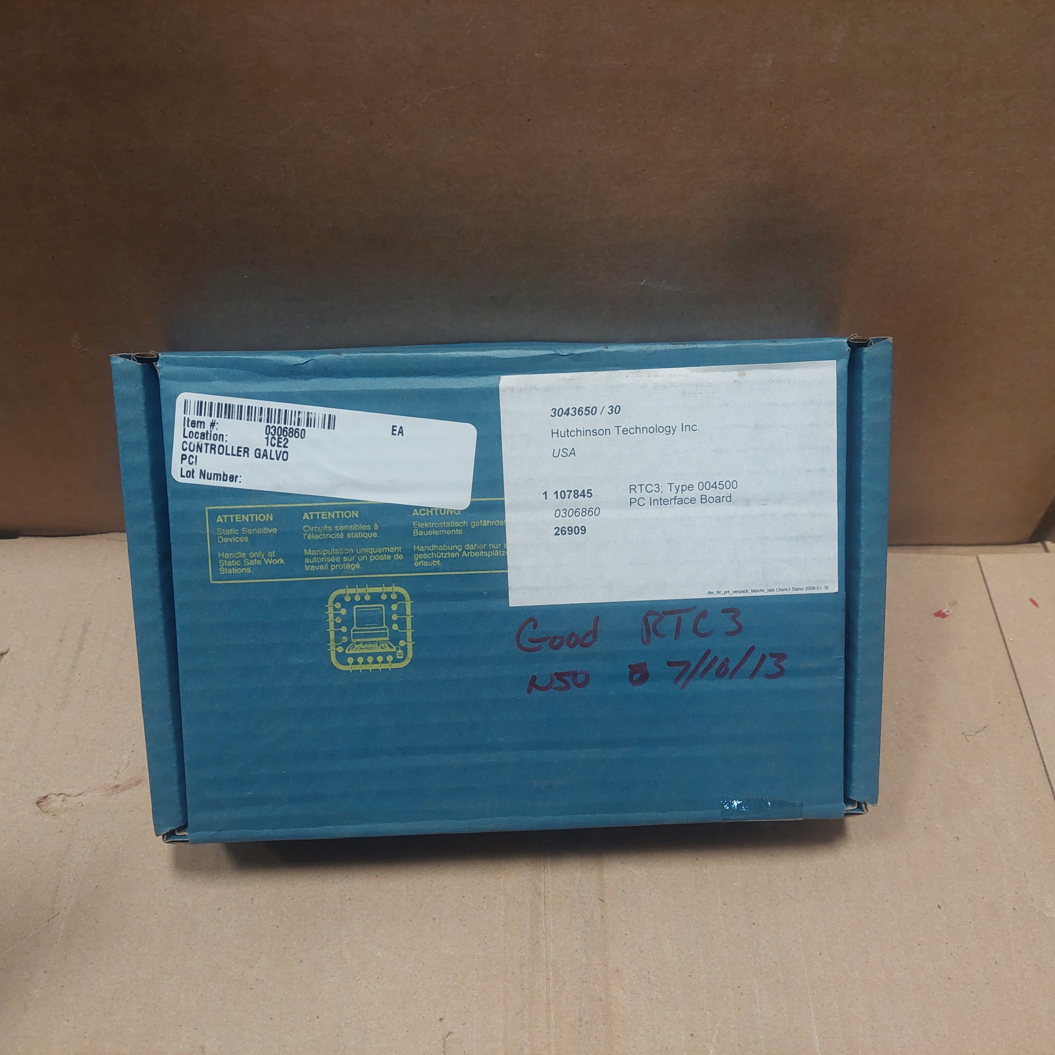 ScanLab RTC 3 Ver. 1.3 PC Laser Control Interface Scan Lab Used