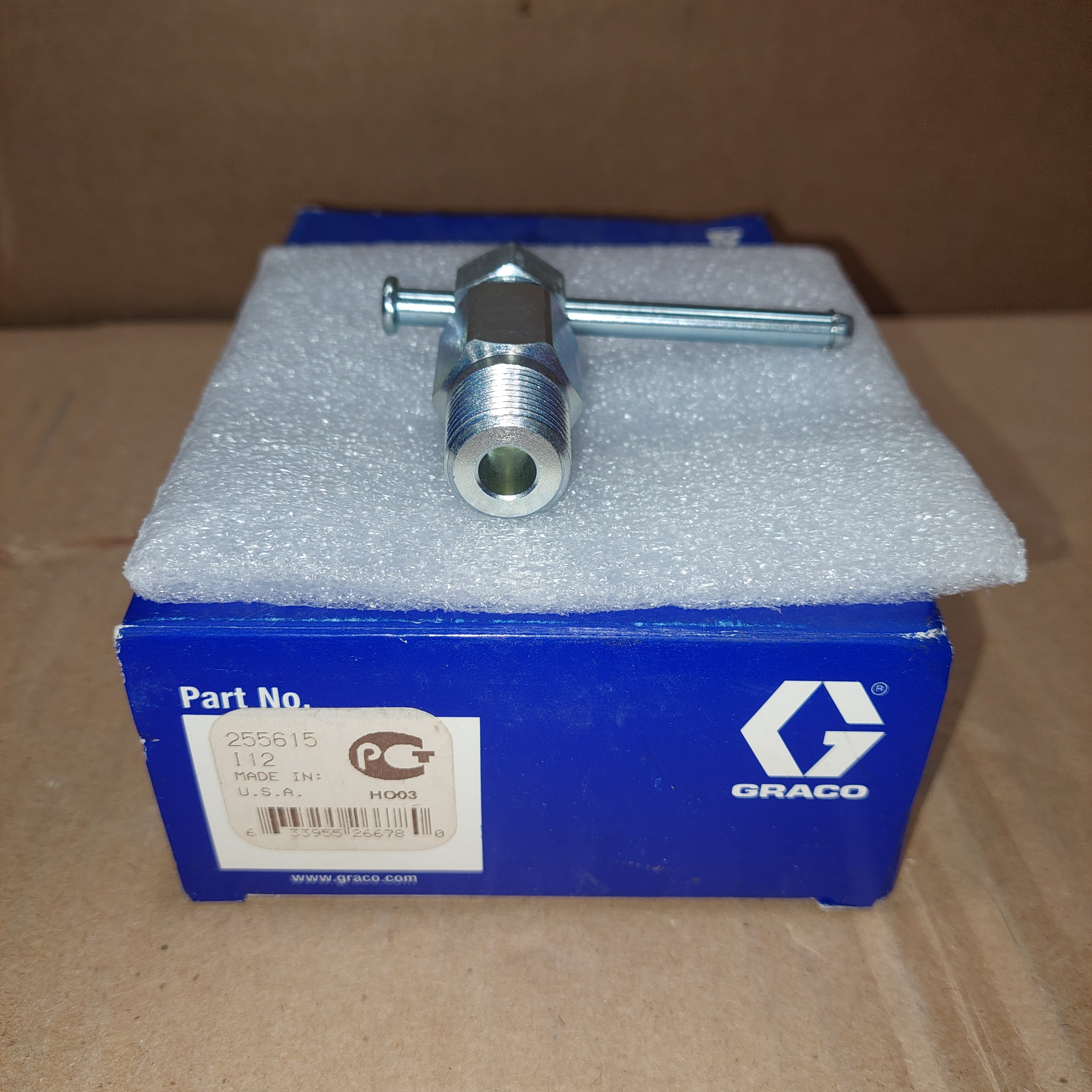 Graco 255615 Bleed Valve New