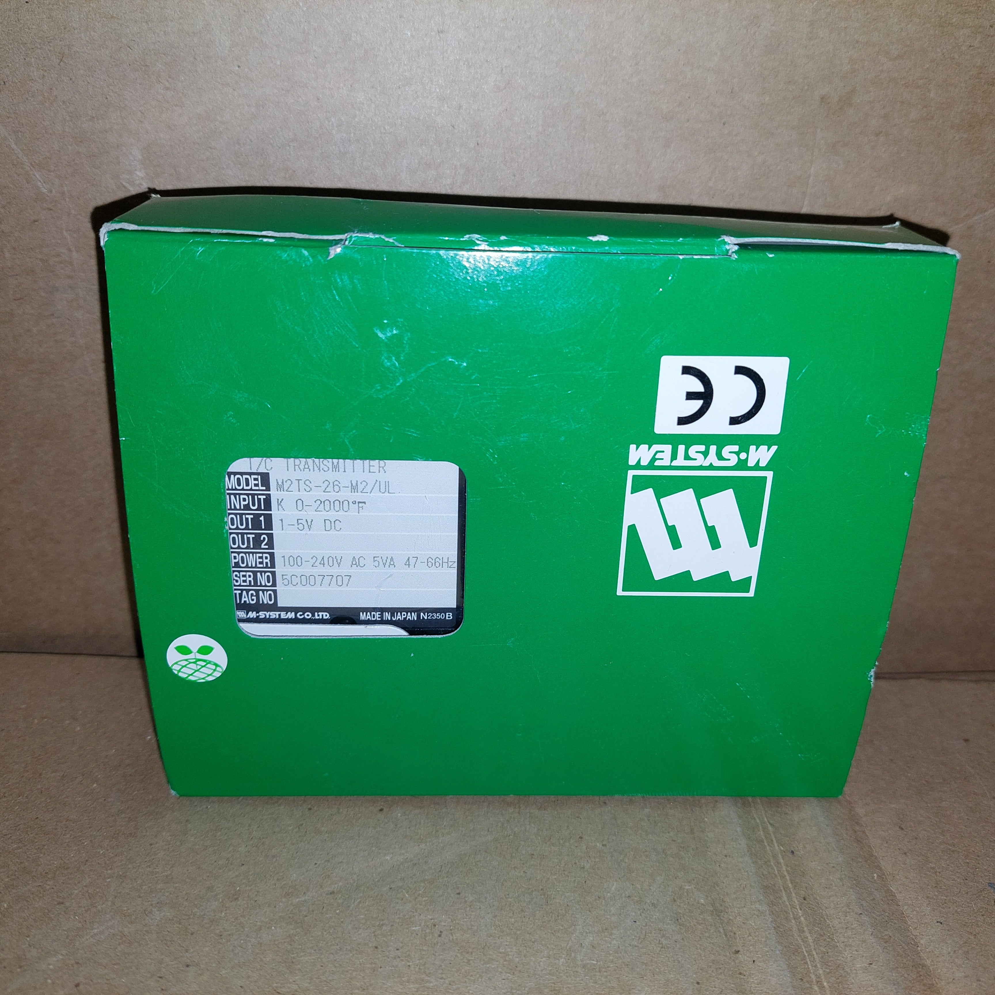 M-SYSTEM TM2TS-26-M2/UL T/C Transmitter New