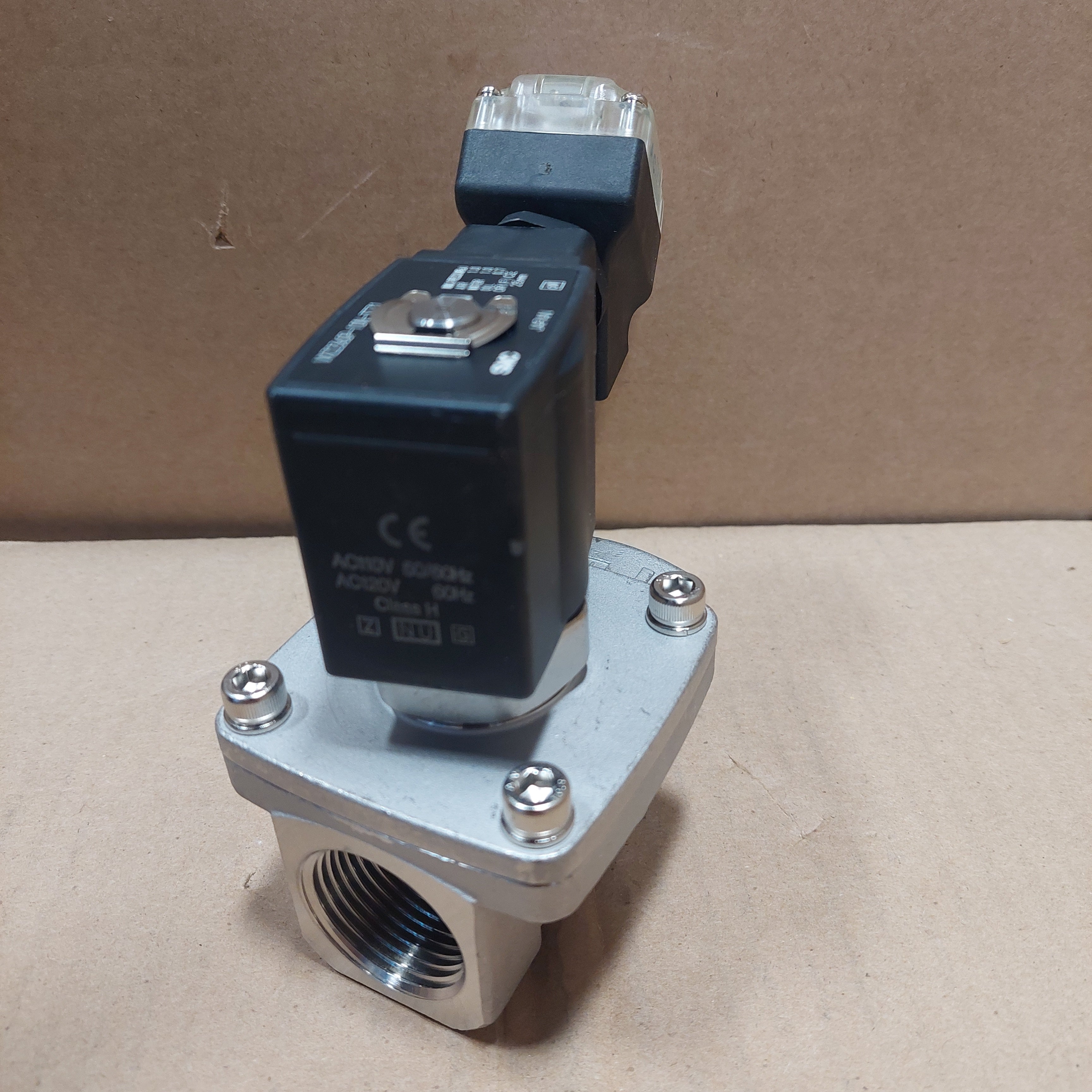 SMC VXZ2360P-10N-3TZ1 10mm, 110V N.C 2-Way Oil Valve SS EPDM New