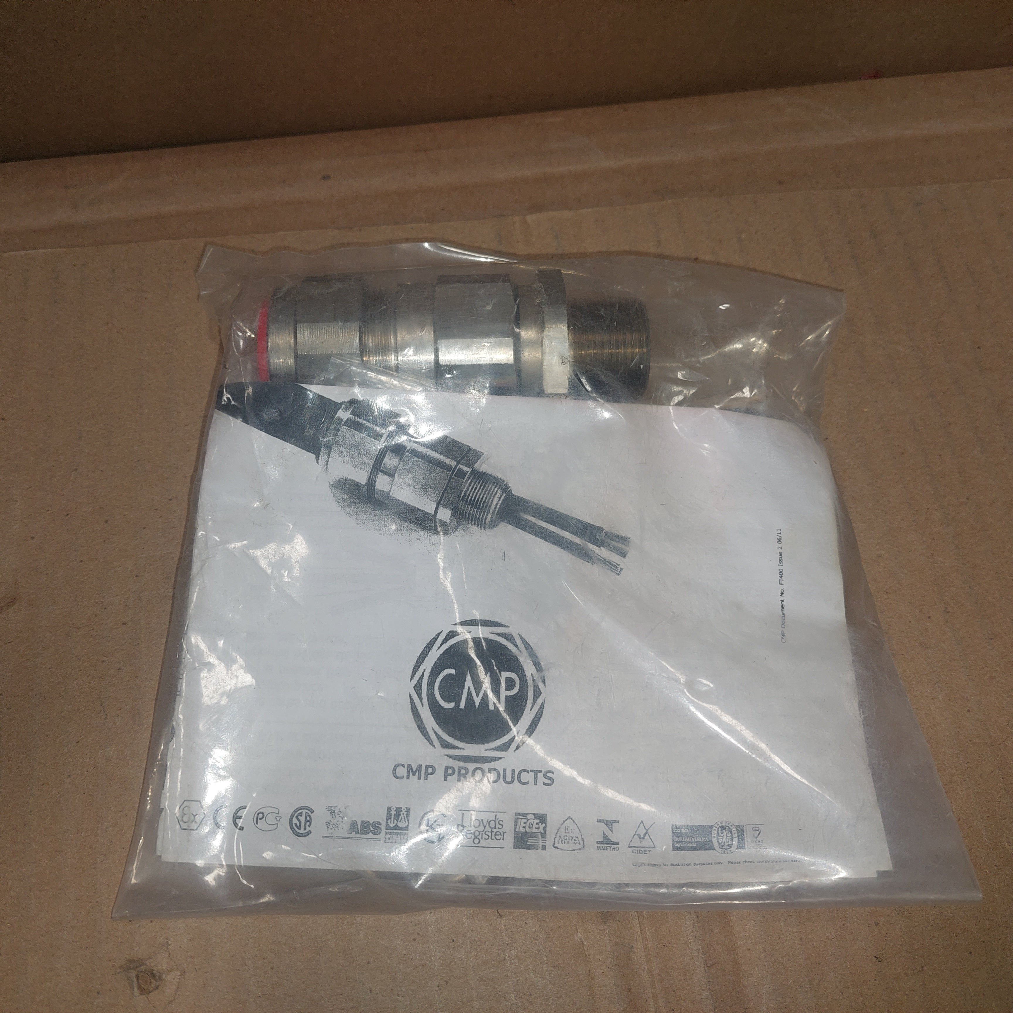 Appleton 25SPX2KX0755 Straight Cable Gland Connector, 3/4" New