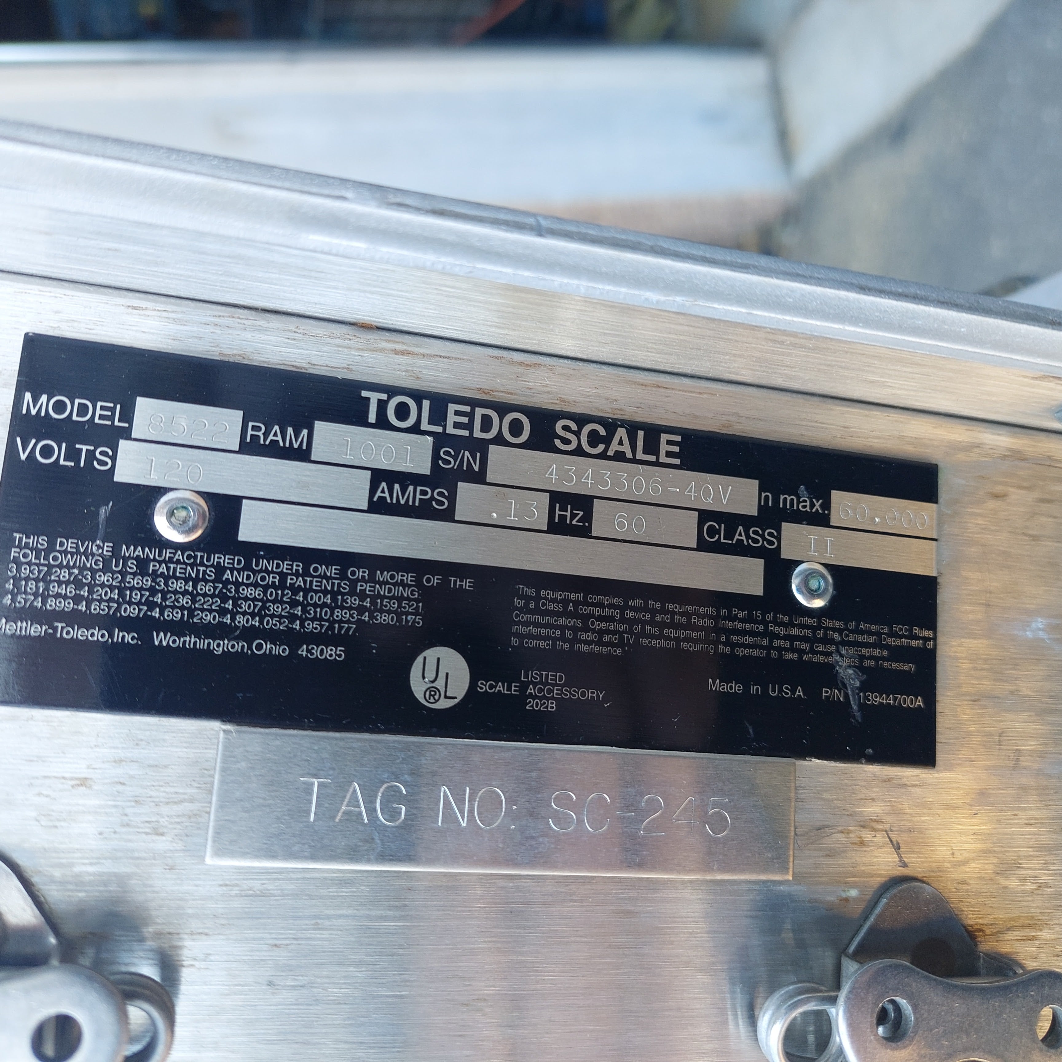 Toledo 8522 Indicator Used