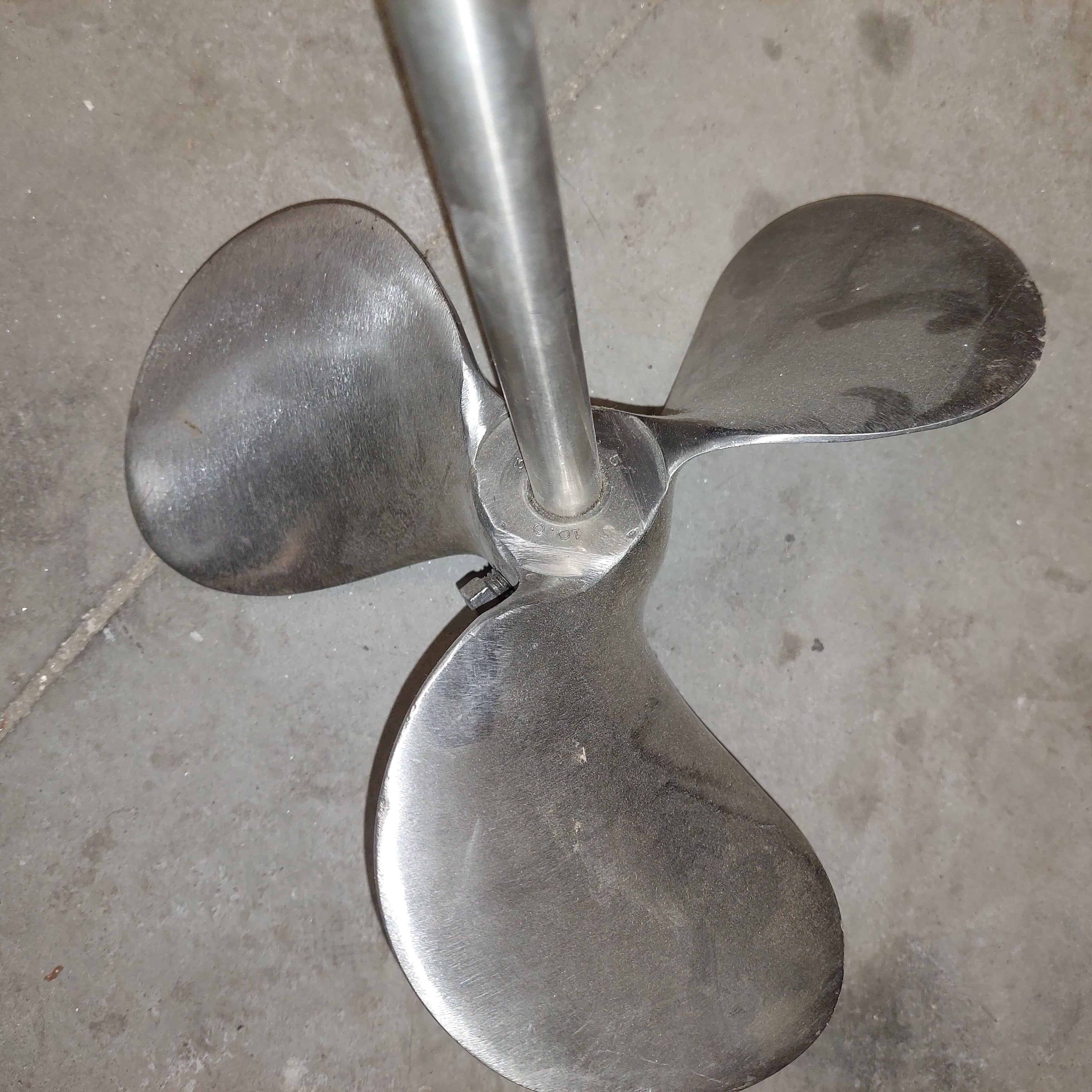 24" 3-Blade 316 Stainless Steel Mixing Shaft 5/8"