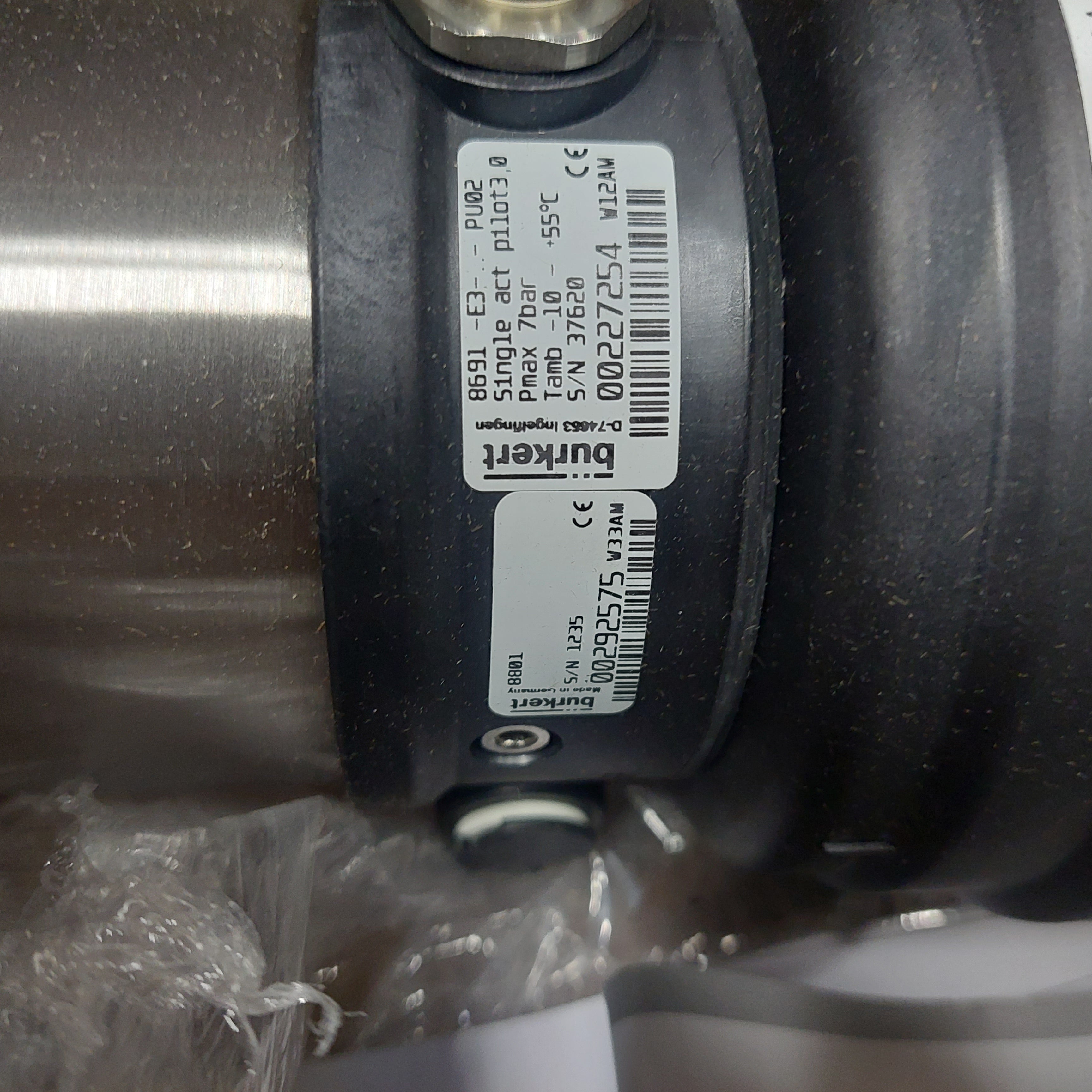 Burkert 292575 2" Angle Seat Valve 8801 2100 A 50,0 PFTE VA SODI 316SS New