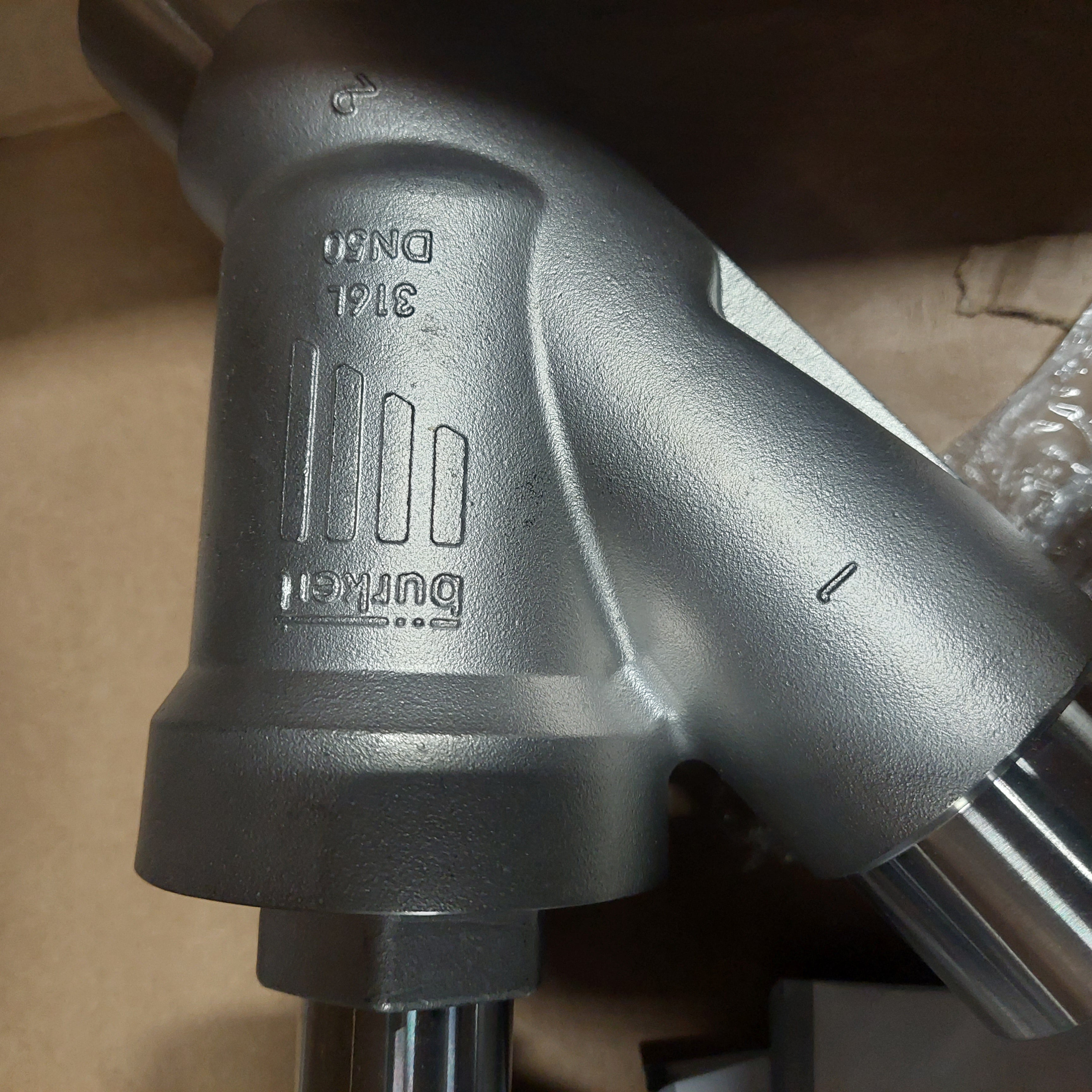 Burkert 292575 2" Angle Seat Valve 8801 2100 A 50,0 PFTE VA SODI 316SS New