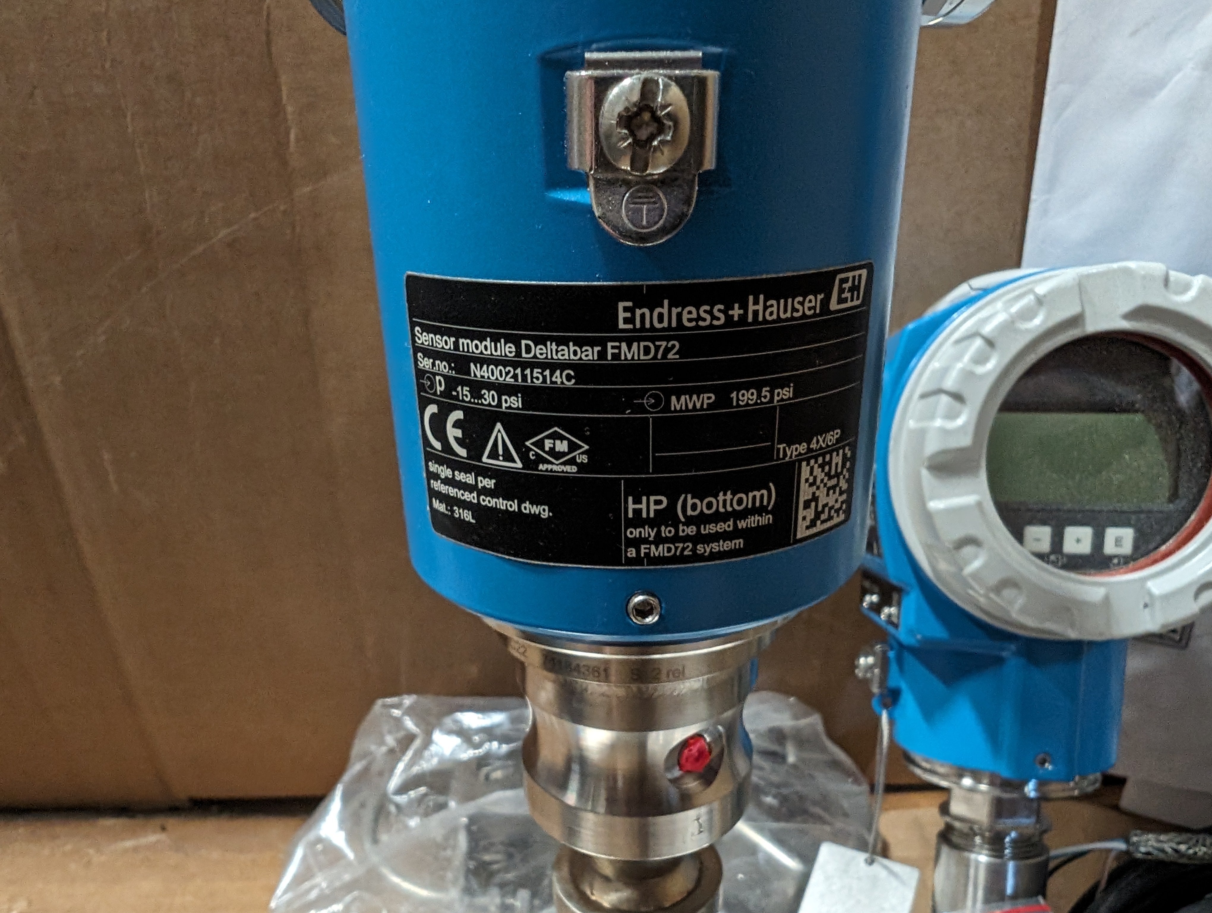 2018 Endress Hauser Deltabar FMD72-TD14/0 Differential Pressure Transmit New