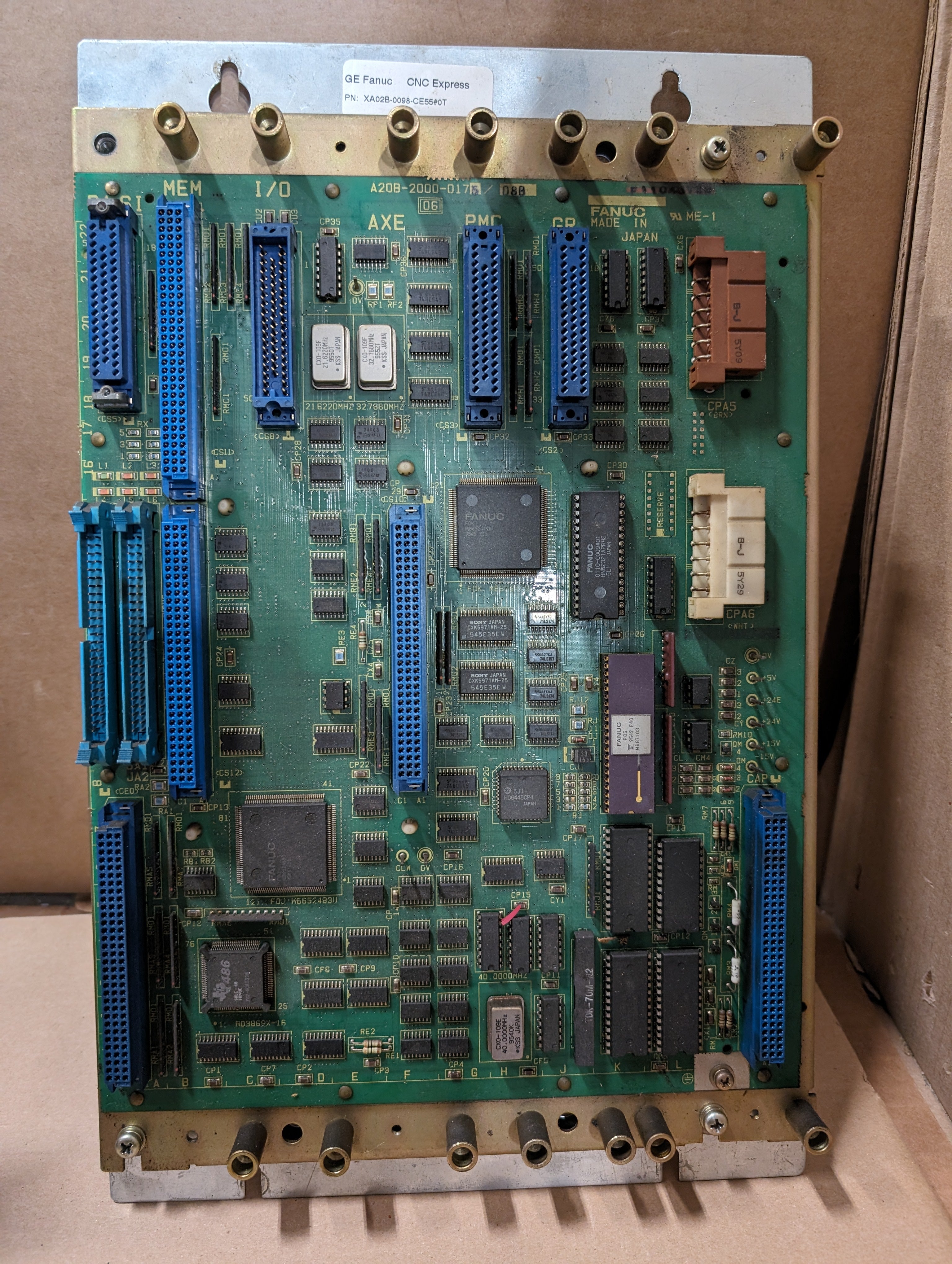 Fanuc A20B-2000-0175/08B MasterBoard A20B-2000-0175 08B Used