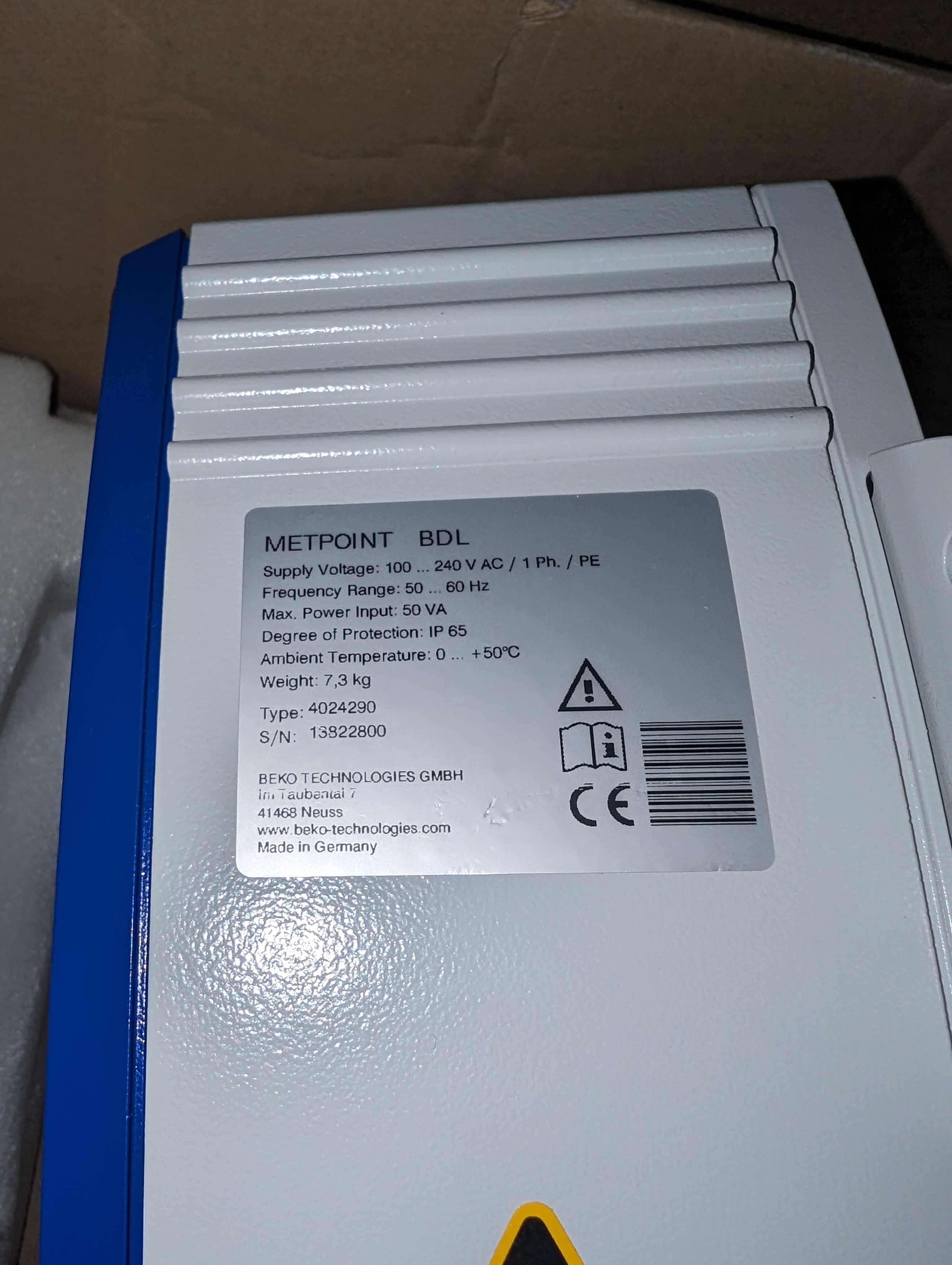 Beko Metpoint BDL 4024290 Compressed Air Monitor 12 Inputs New