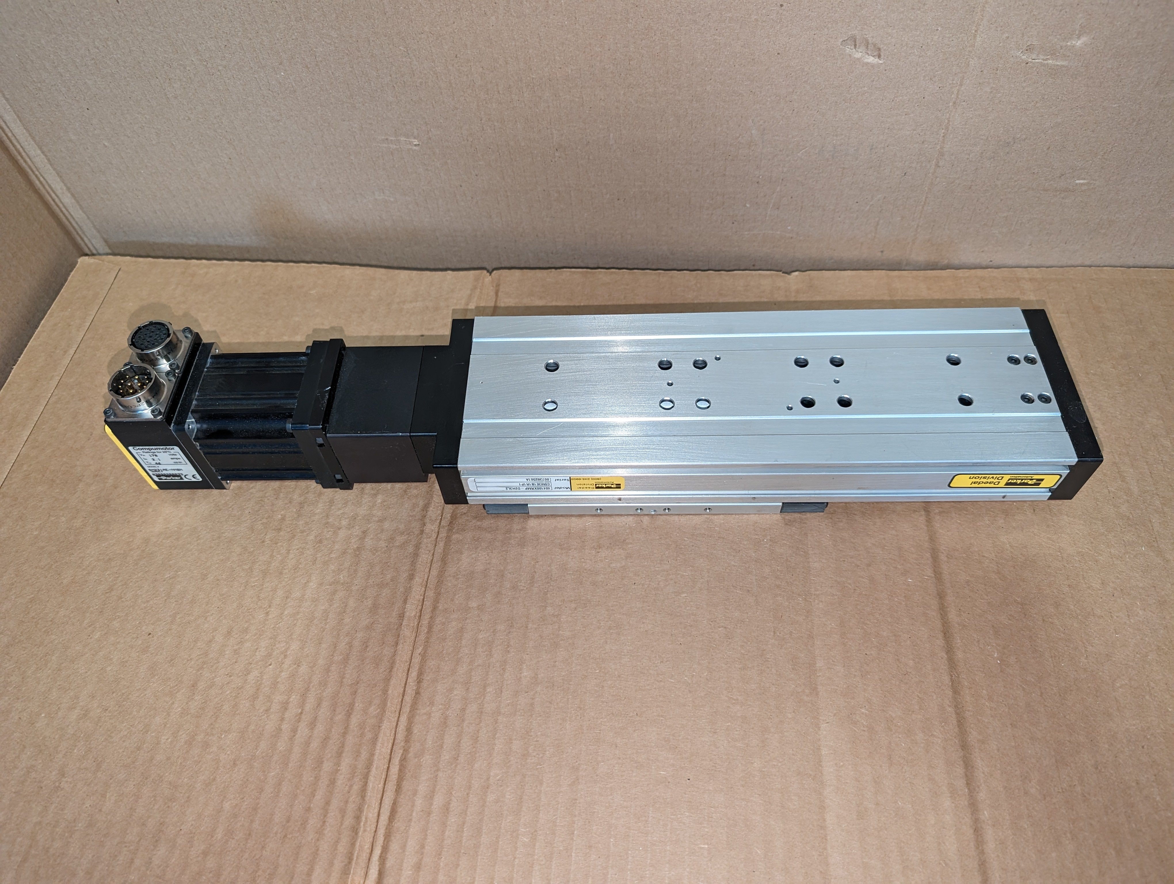 Parker Daedal 404100XRMP 100mm Linear Actuator, SM231AE-NMSN Servo Used