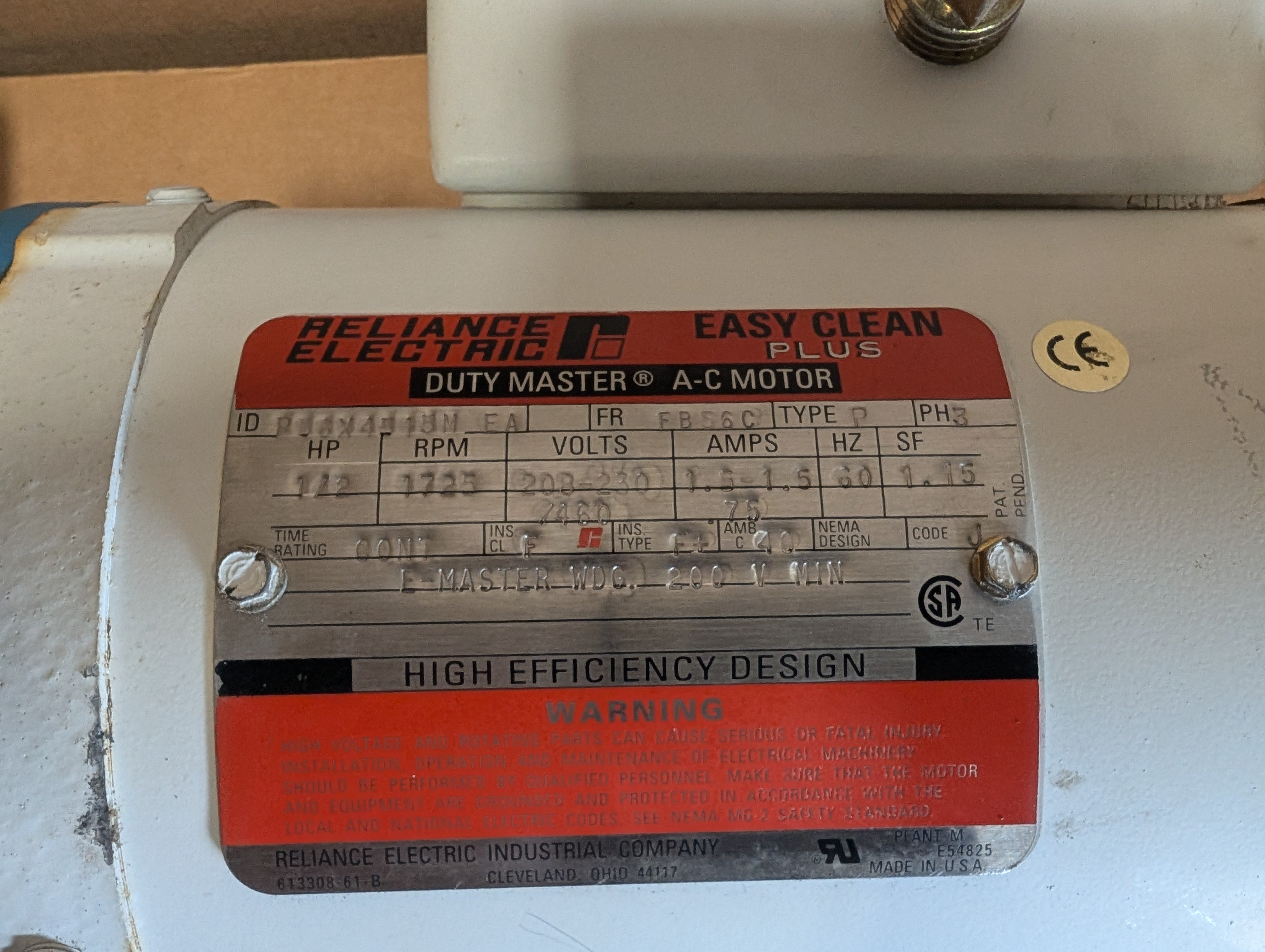 American Lewa C036S Metering Pump 1/2 HP 208/230 3PH Used