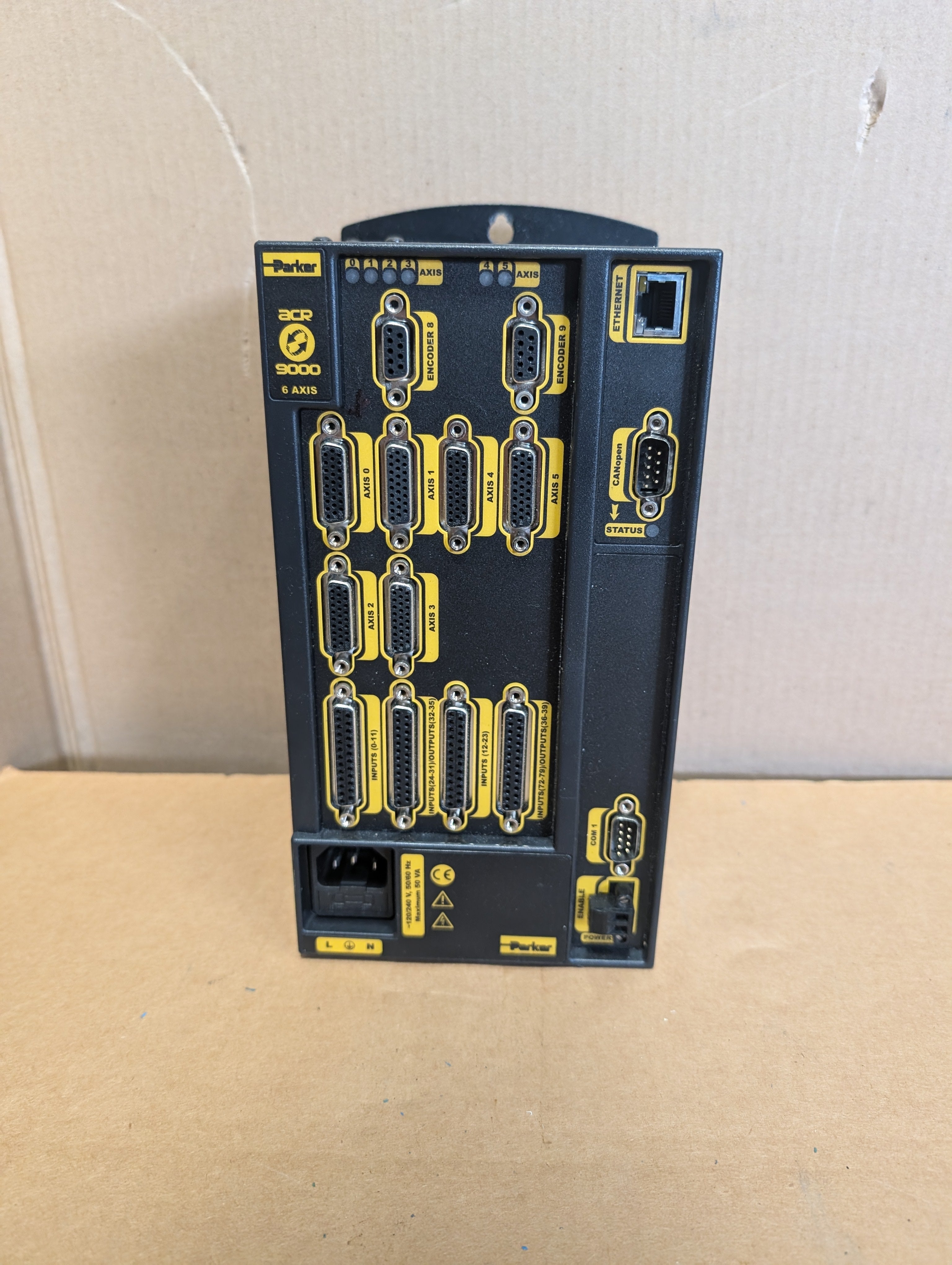 Parker 9000P3U6M0 Servo Drive 6 Axis 8 Encoder ACR 9000 CAN Used