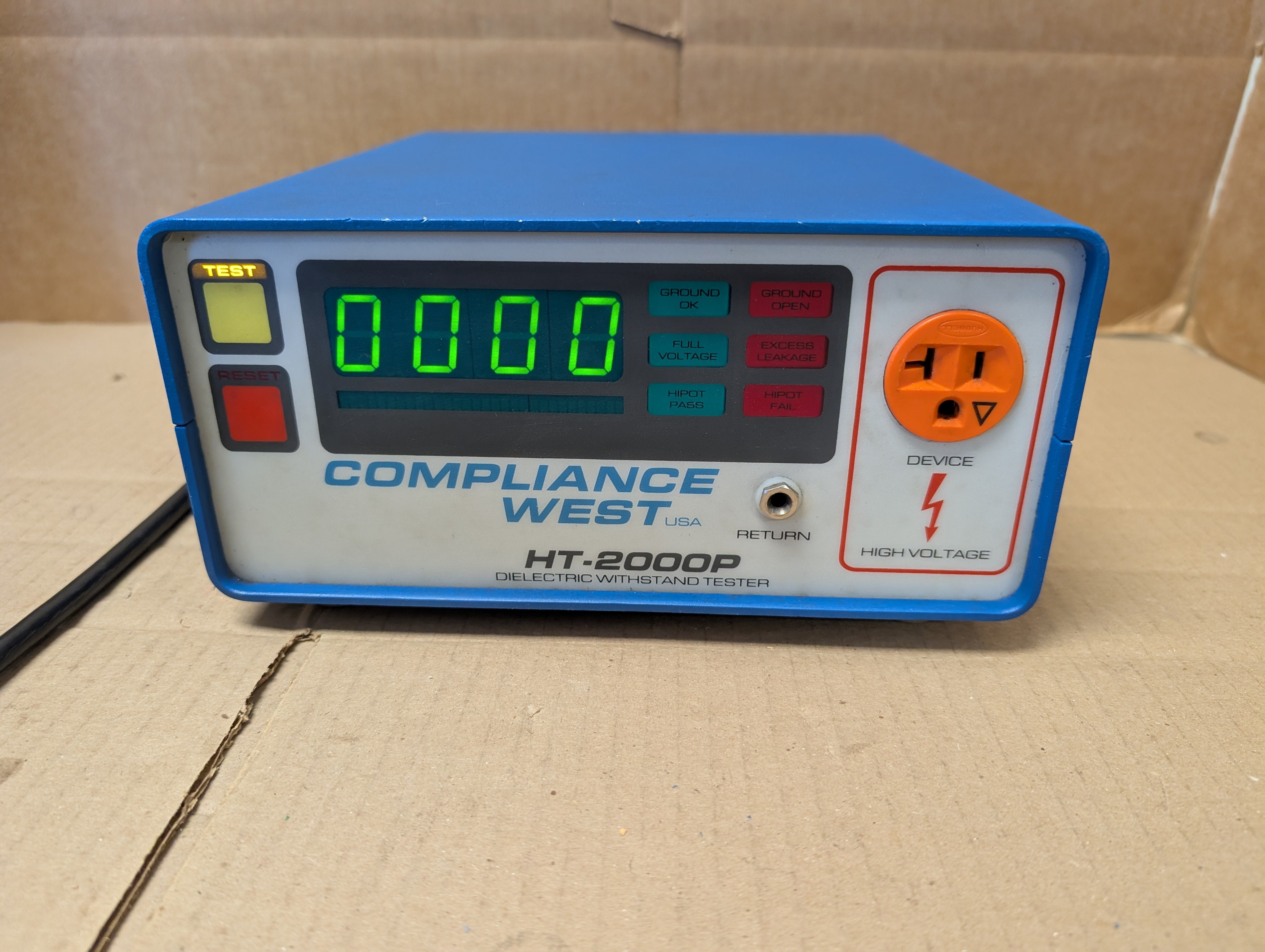 Compliance West USA HT-2000P Hipot Dielectric Withstand Tester Used