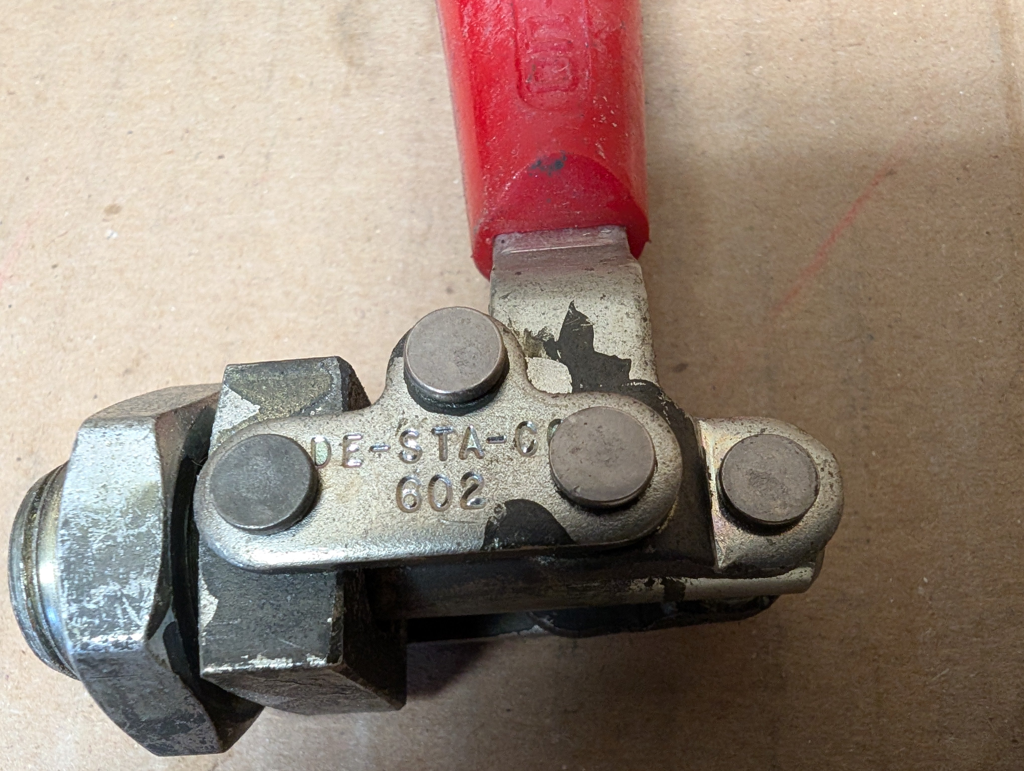 Lot of (6) DE-STA-CO 602 Toggle Clamp Straight Line Action Used