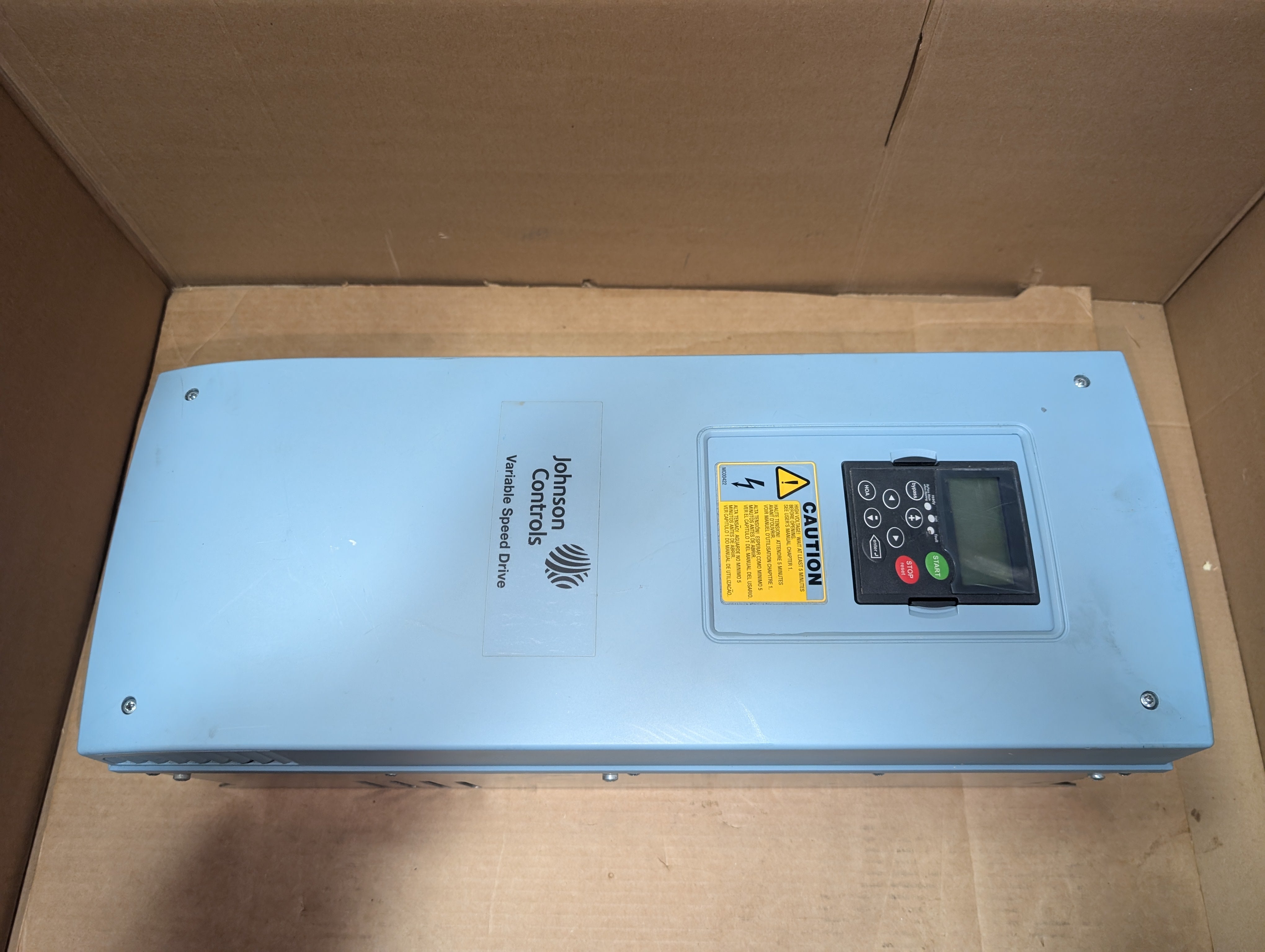 Johnson Controls SVX025A1-2A1N1 25 HP Type 1 N2 VFD 1PH 220-240V 88A Used
