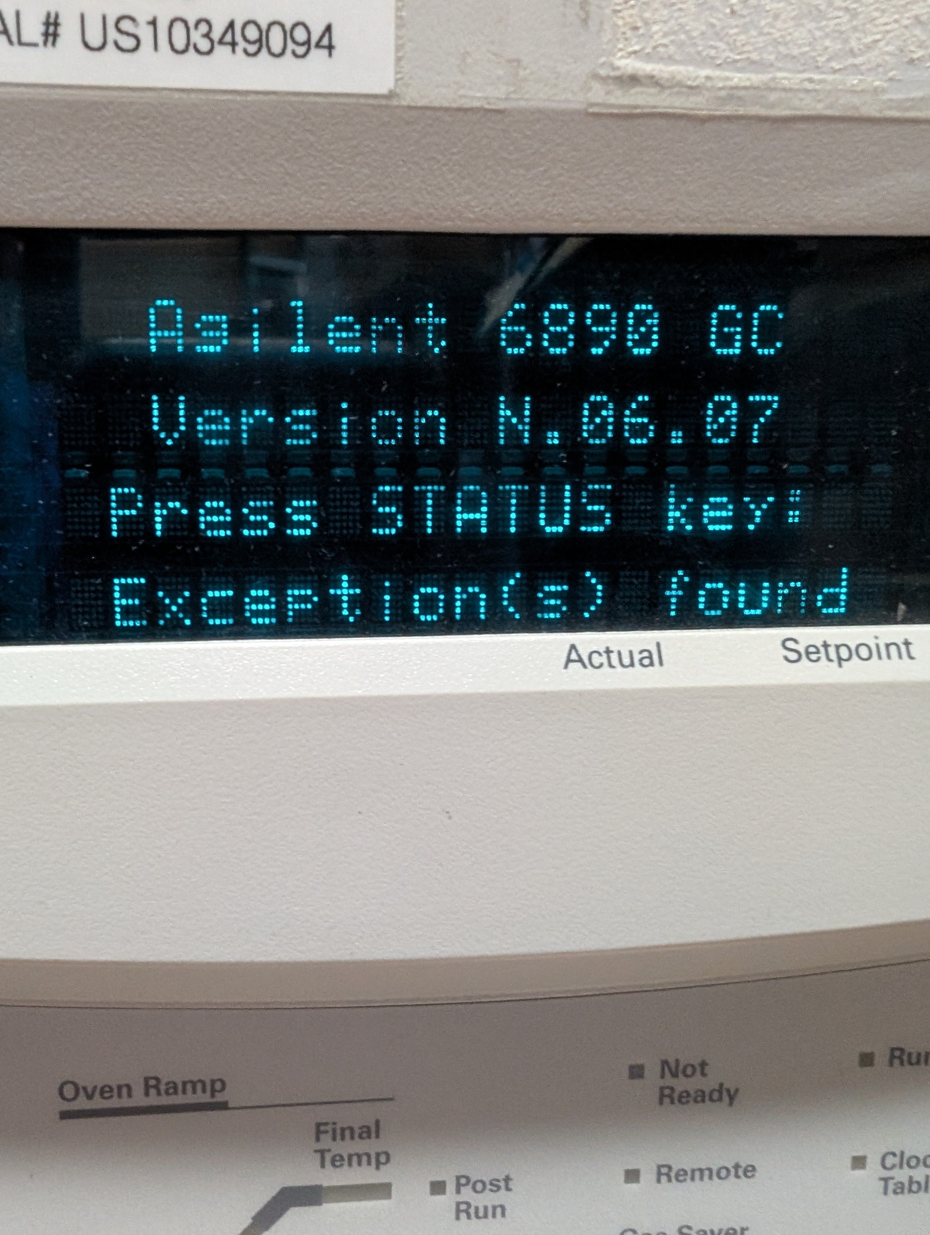 HP Agilent 6890N G1530N Gas Chromatograph FID 4300224J2 AUX 4300PXC9 "AS IS"