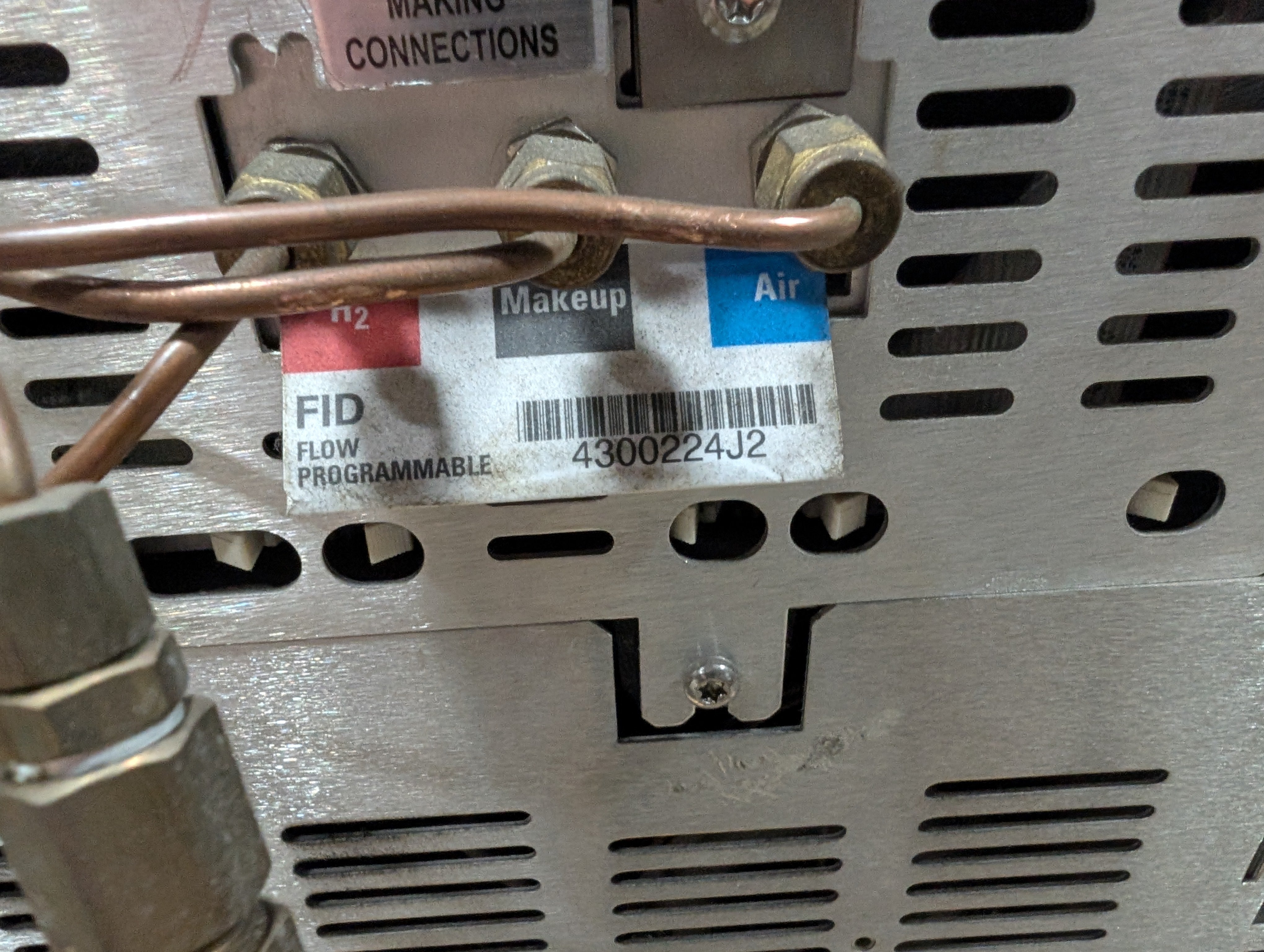 HP Agilent 6890N G1530N Gas Chromatograph FID 4300224J2 AUX 4300PXC9 "AS IS"