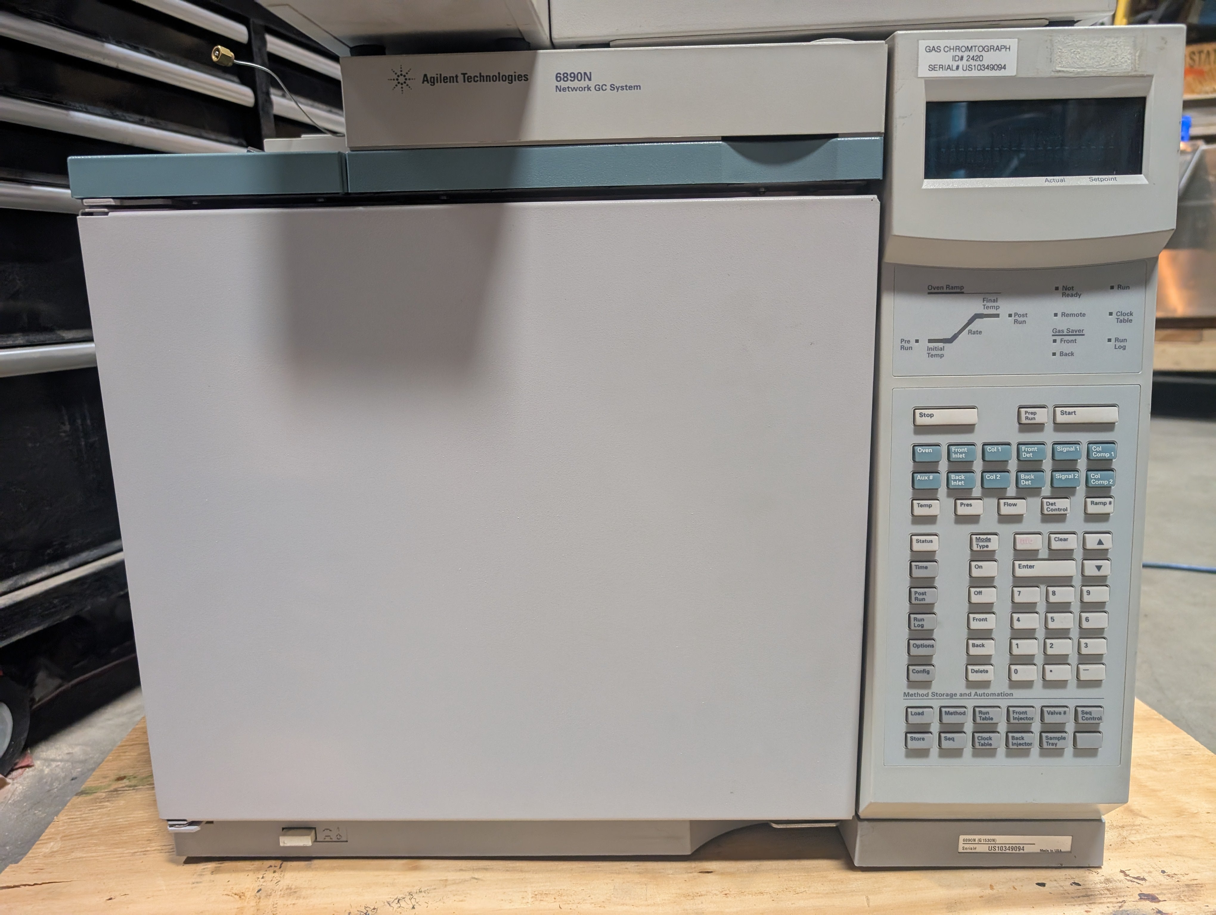 HP Agilent 6890N G1530N Gas Chromatograph FID 4300224J2 AUX 4300PXC9 "AS IS"
