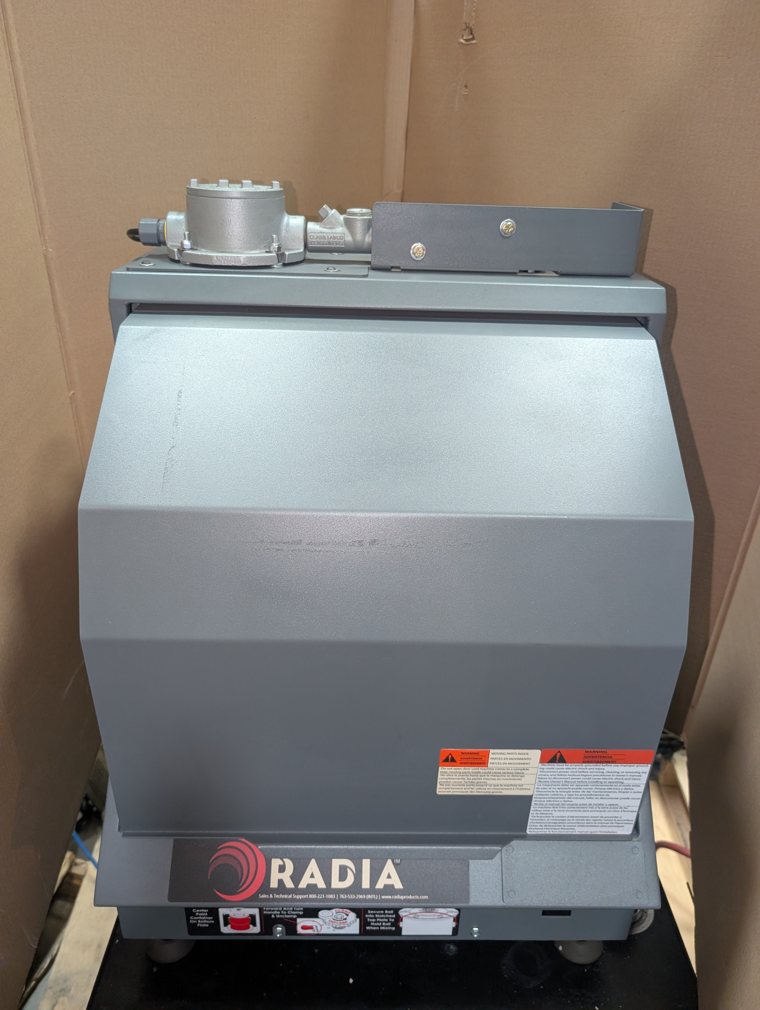 Radia Red Devil 1025X1 Explosion Proof 1 Gallon & Quart Paint Shaker Mixer Used