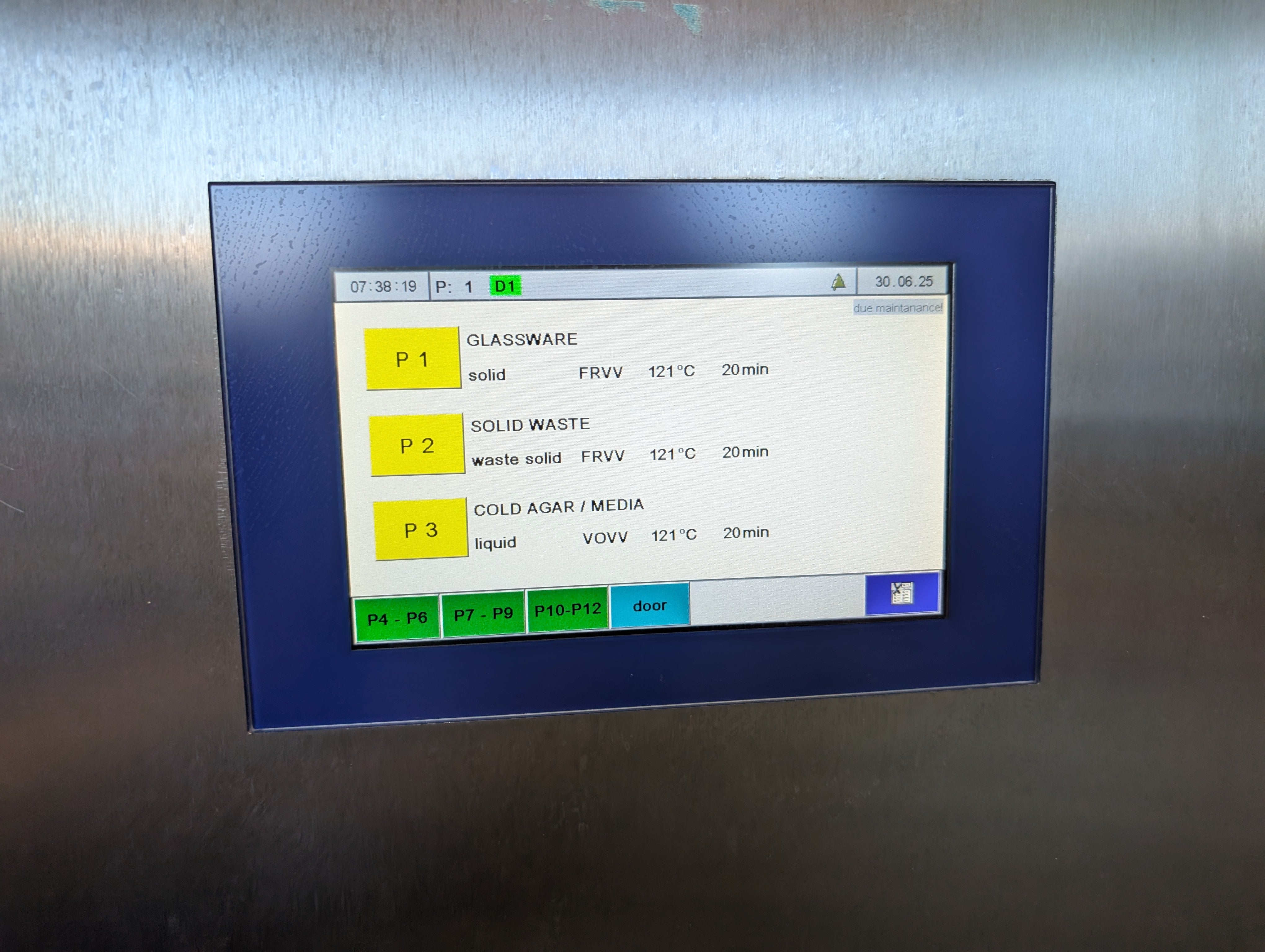 2017 Zirbus HST 6x6x6 Horizontal Standing Autoclave "AS IS"