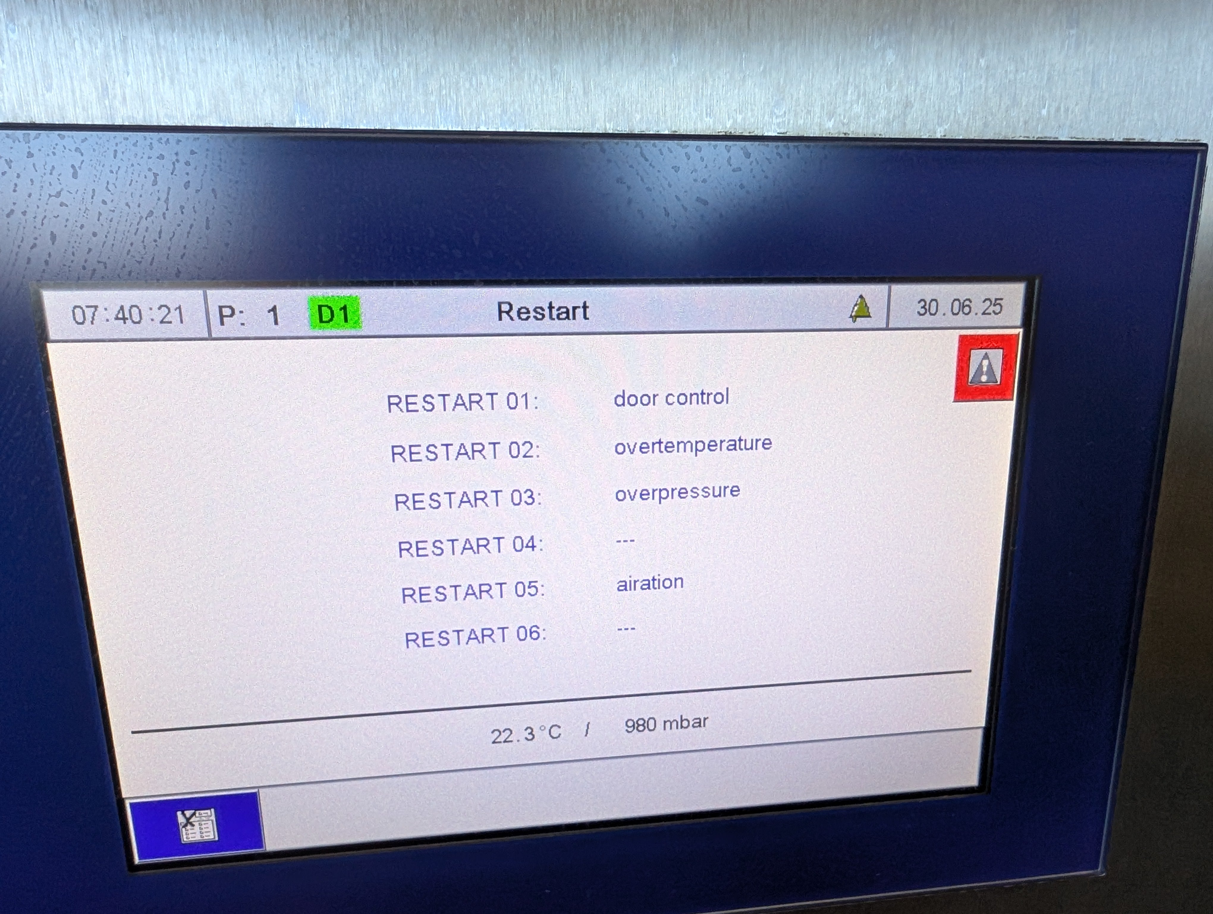 2017 Zirbus HST 6x6x6 Horizontal Standing Autoclave "AS IS"