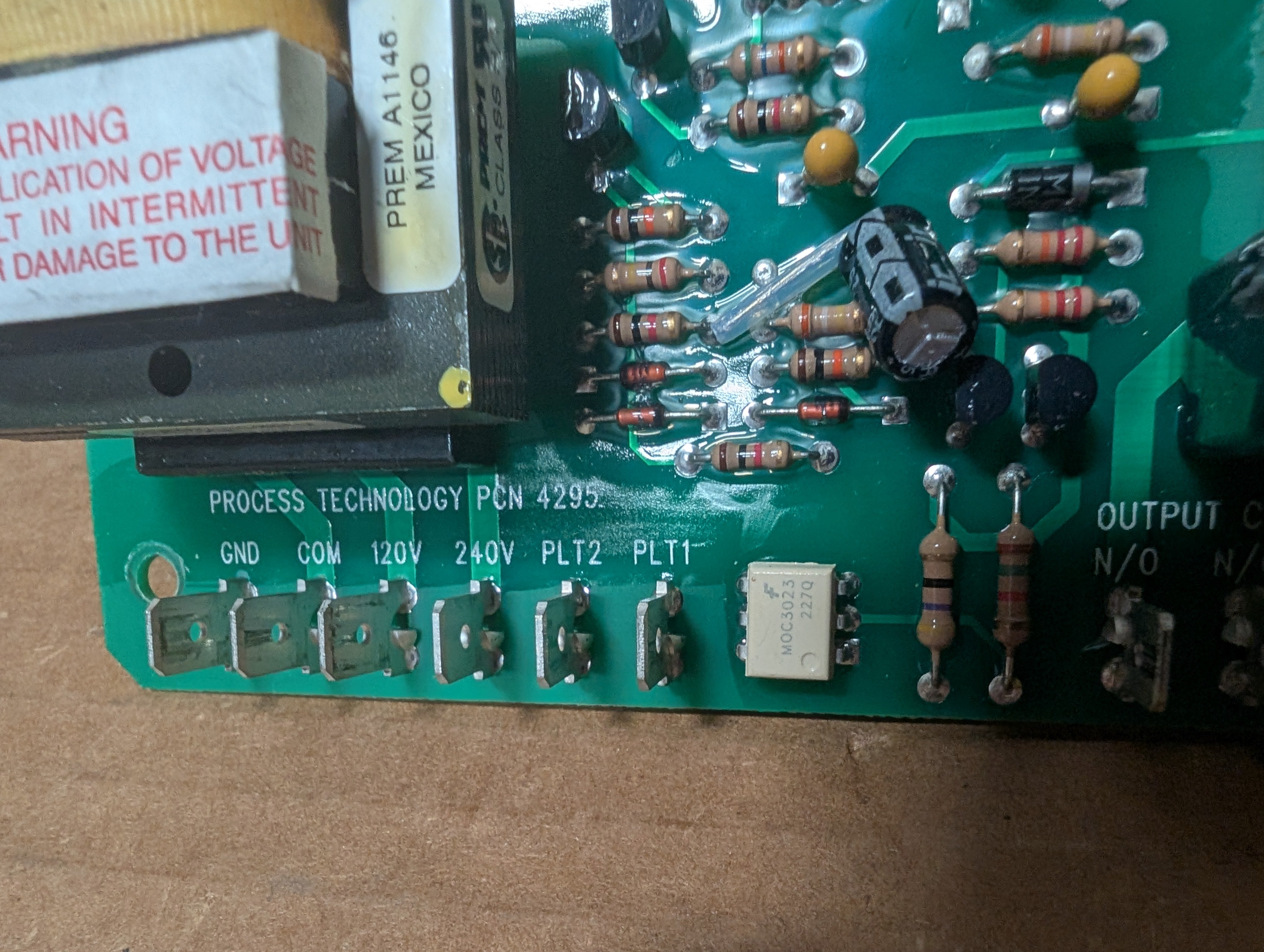 Process Technology PCN 4295 PLC Board (QTY Available) Used