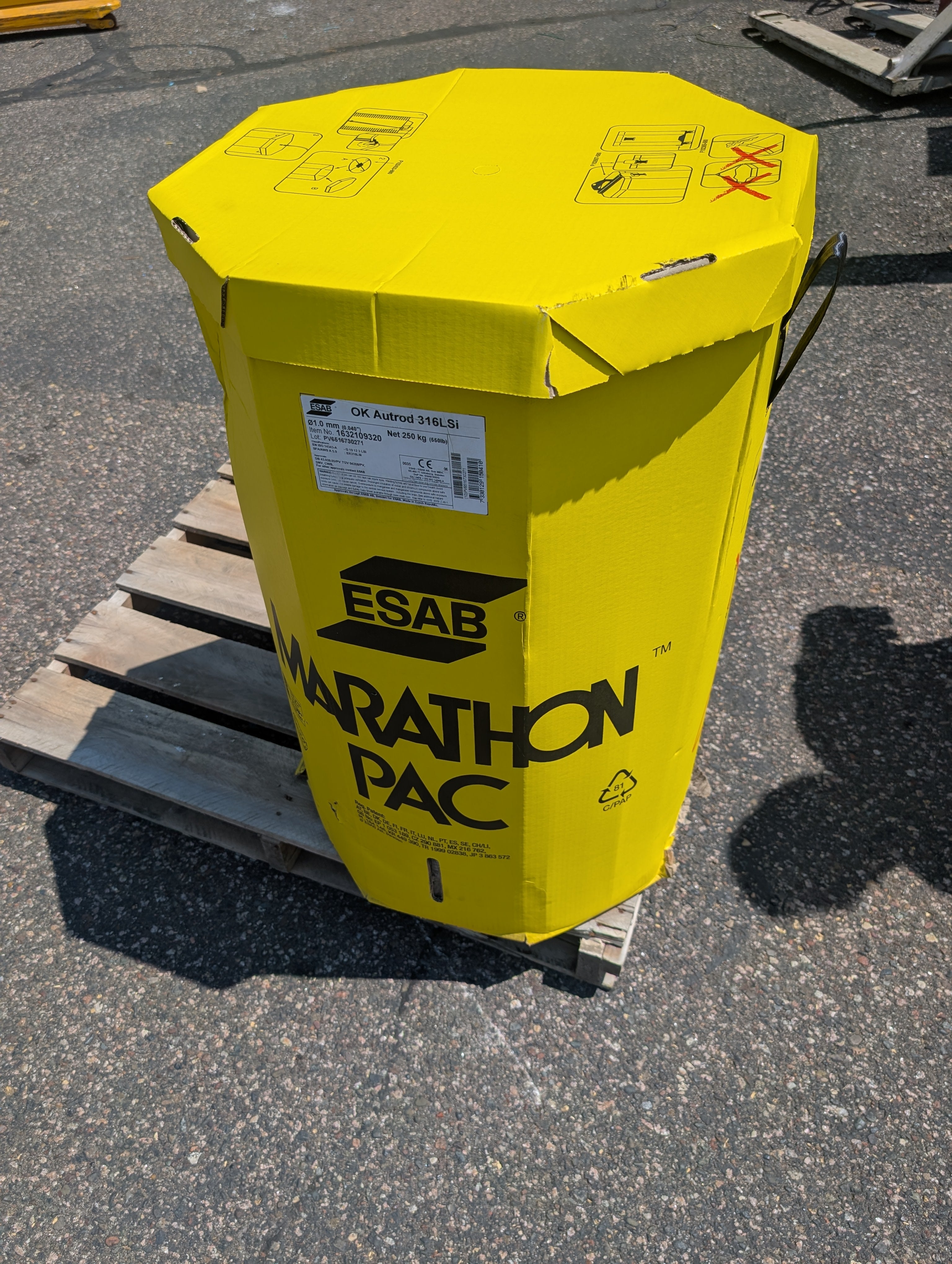 ESAB 1632109320 OK Autrod 316LSi 1.0mm (.040") 250 kg (550lb) New