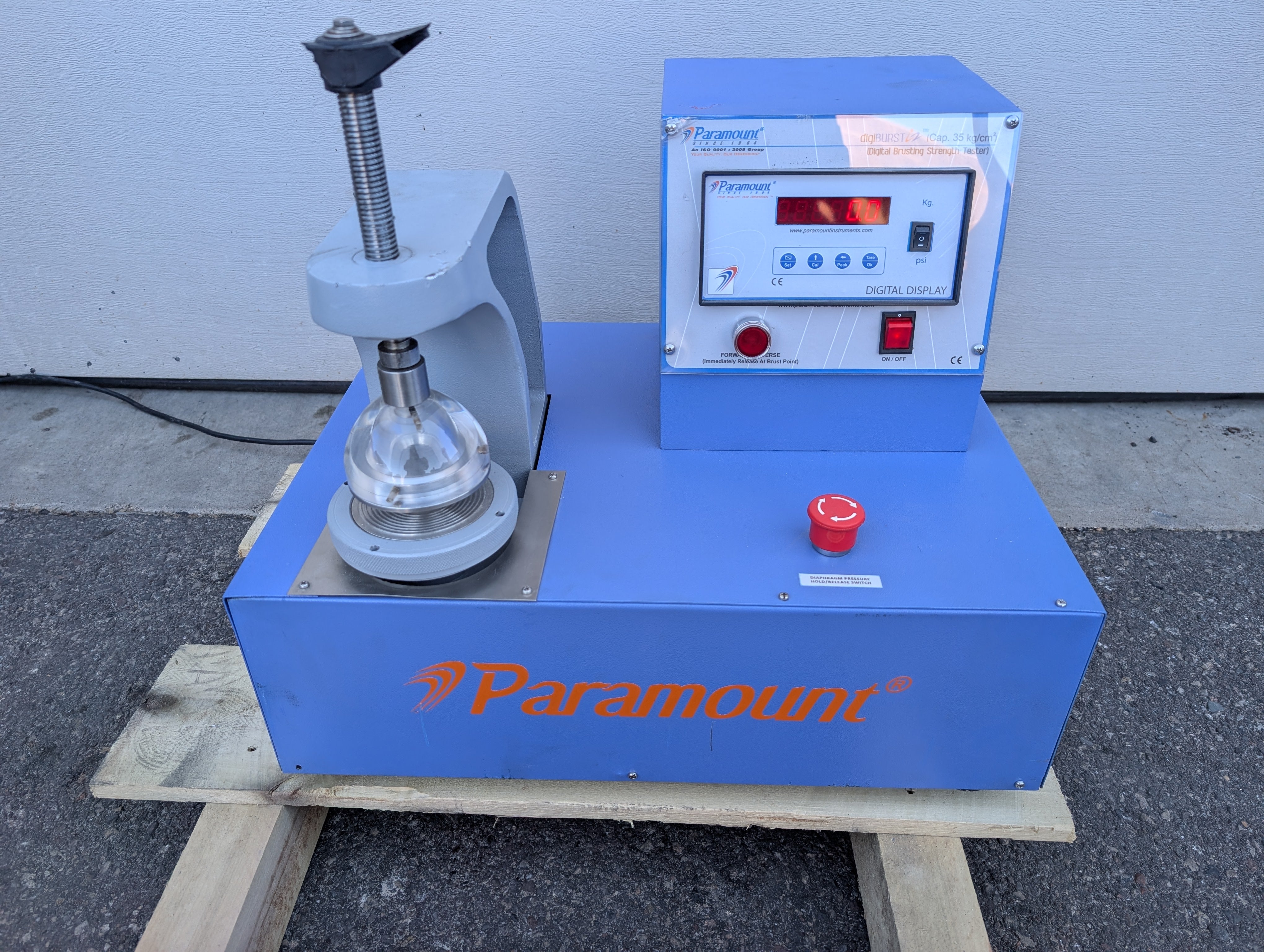 2016 Digiburst i2 35 kg/cm2 Digital Bursting Strength Tester Cosmetic Damage Used