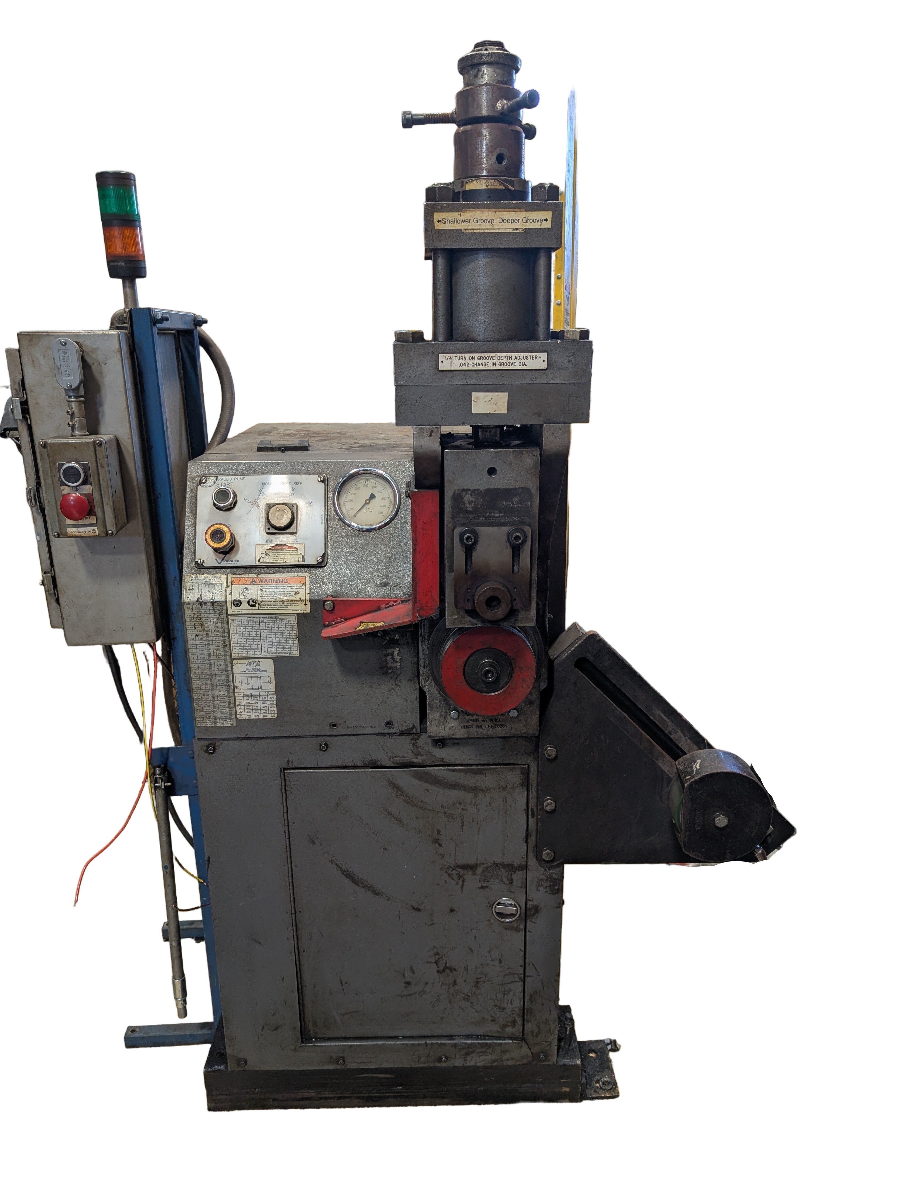 Victaulic VE436MC Groover 480V 3PH Powers On Hydraulics Run "AS IS NO RETURNS"