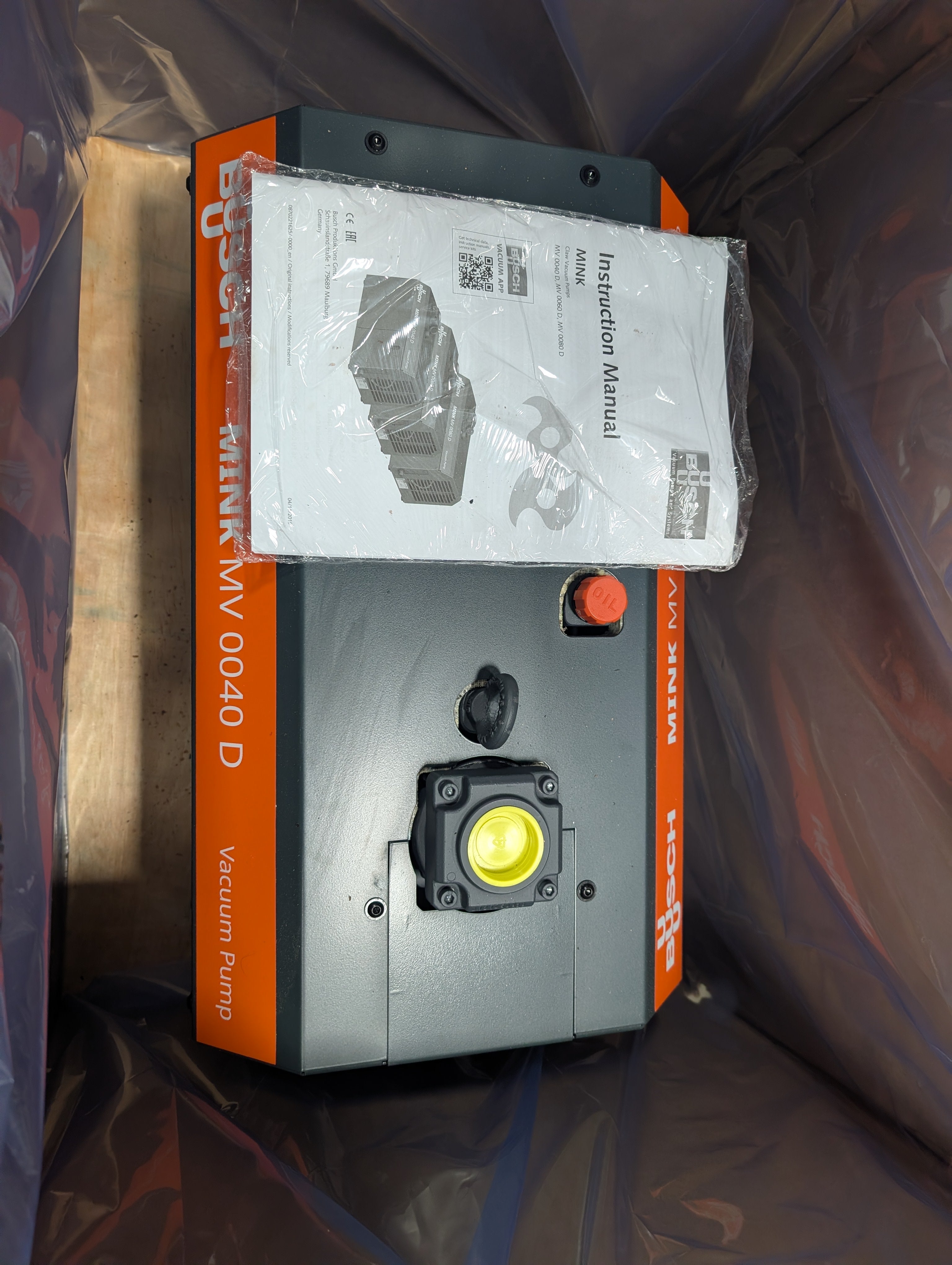 Busch MINK MV 0040 D Vacuum Pump 1.3 KW 460 3PH 40 (mbar) New in Factory Box