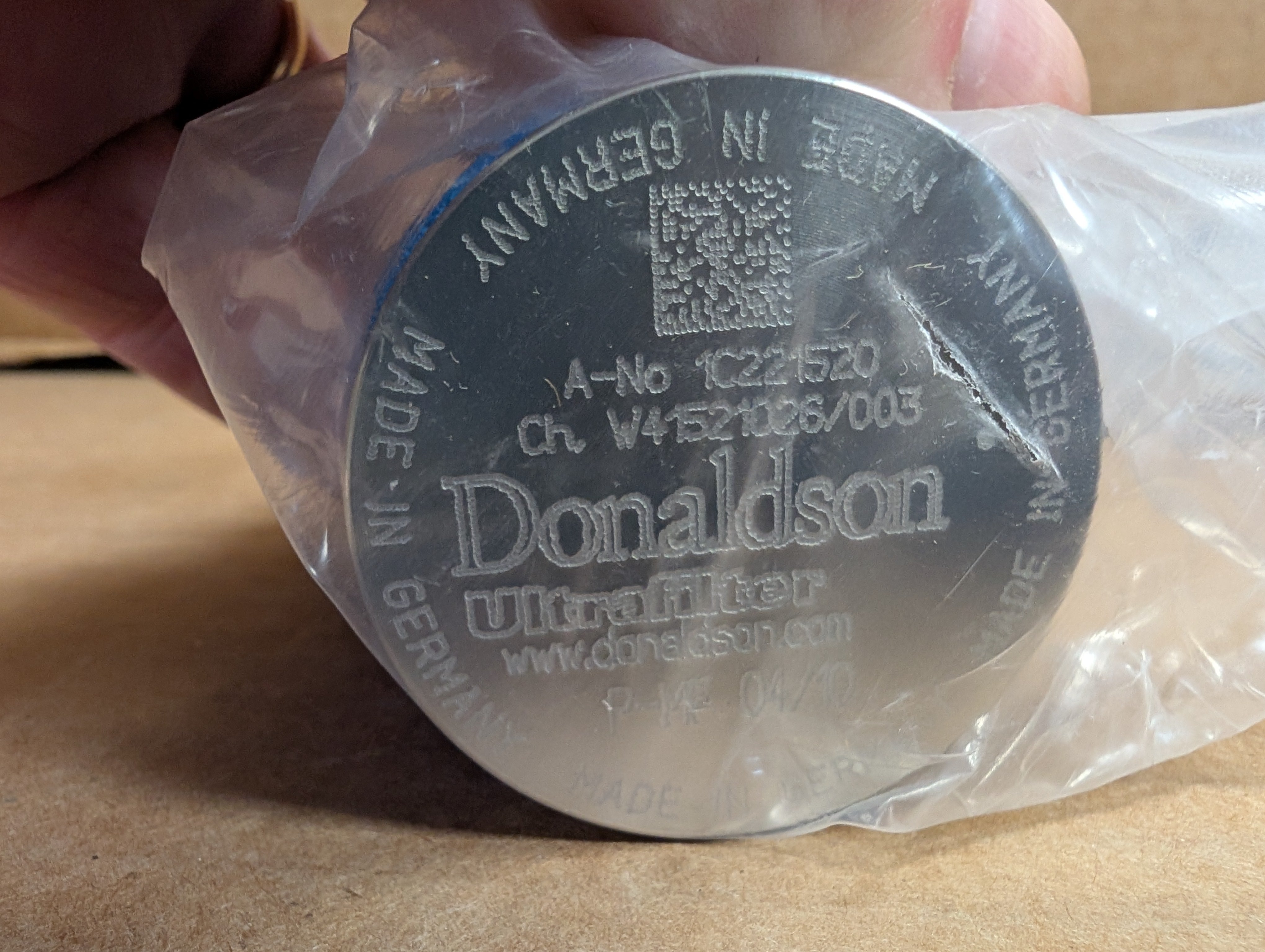 2025 Donaldson 1C221520 P-MF, 4/1, UF PLUG, NBR Ultrafilter Element New