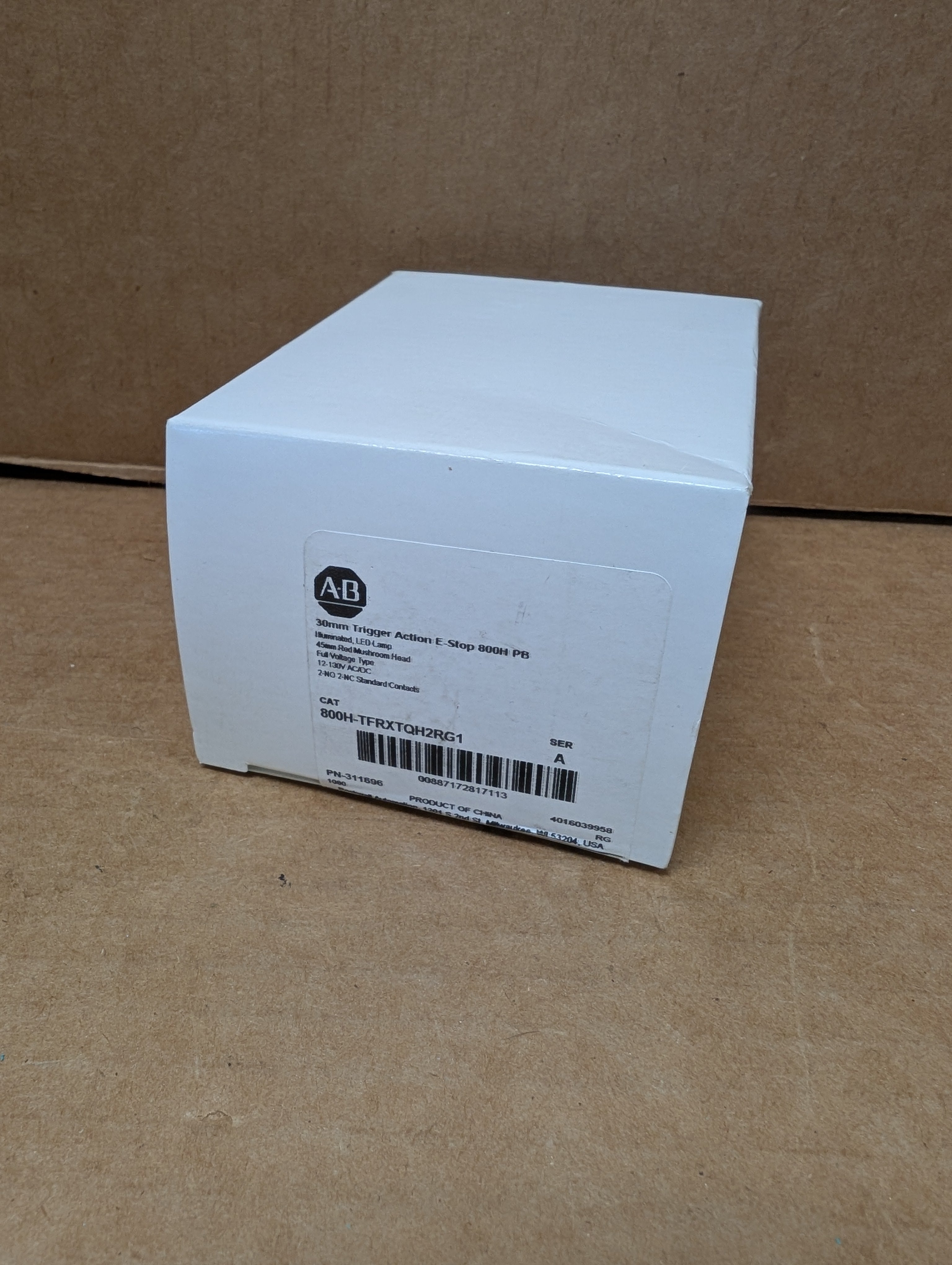 Allen Bradley 800H-TFRXTQH2RG1 30mm Trigger Action E Stop "FACTORY SEALED NEW"