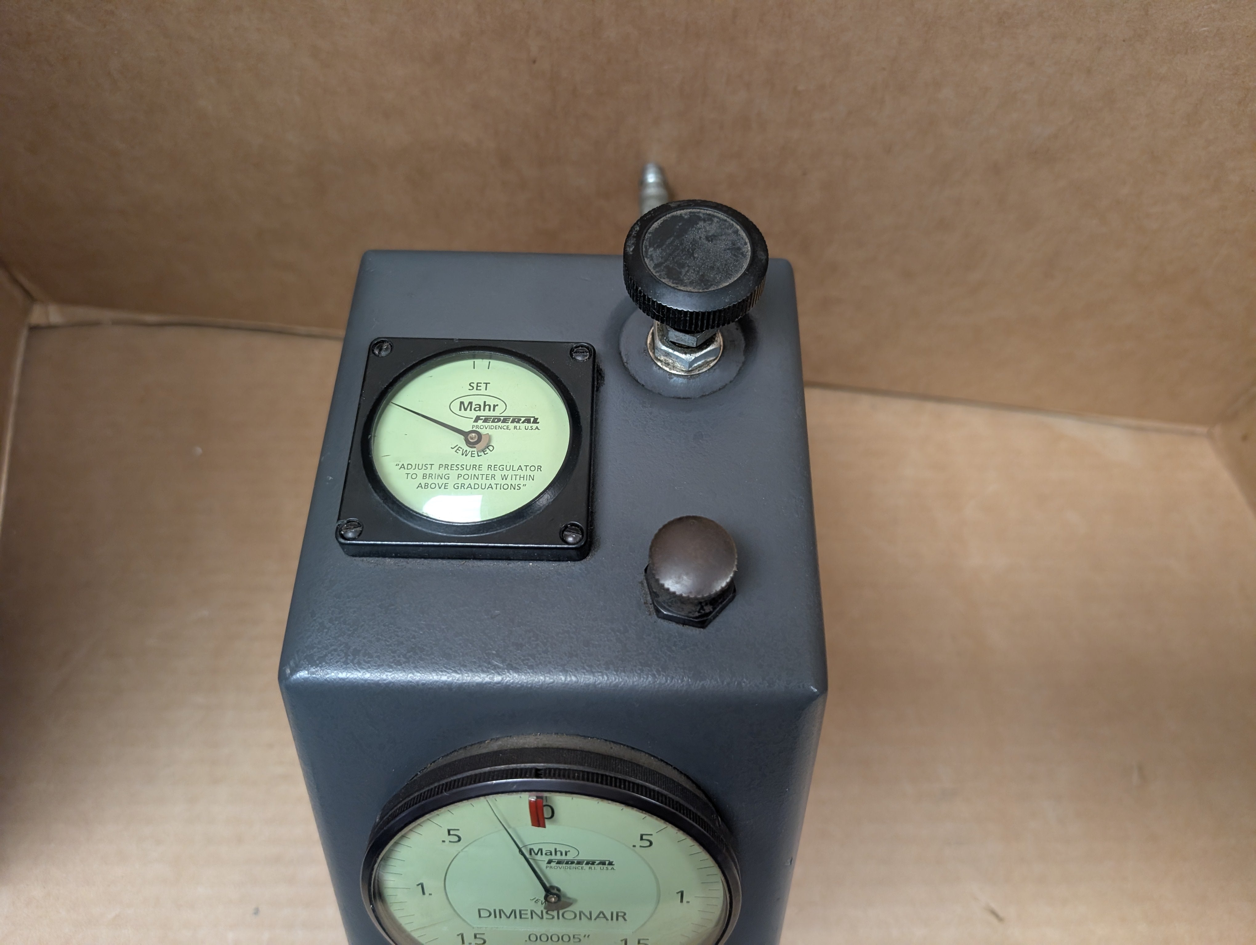 Mahr Federal Dimensionair D-2500 Air Gauge Pneumatic Gage .00005" 2500:1 Used