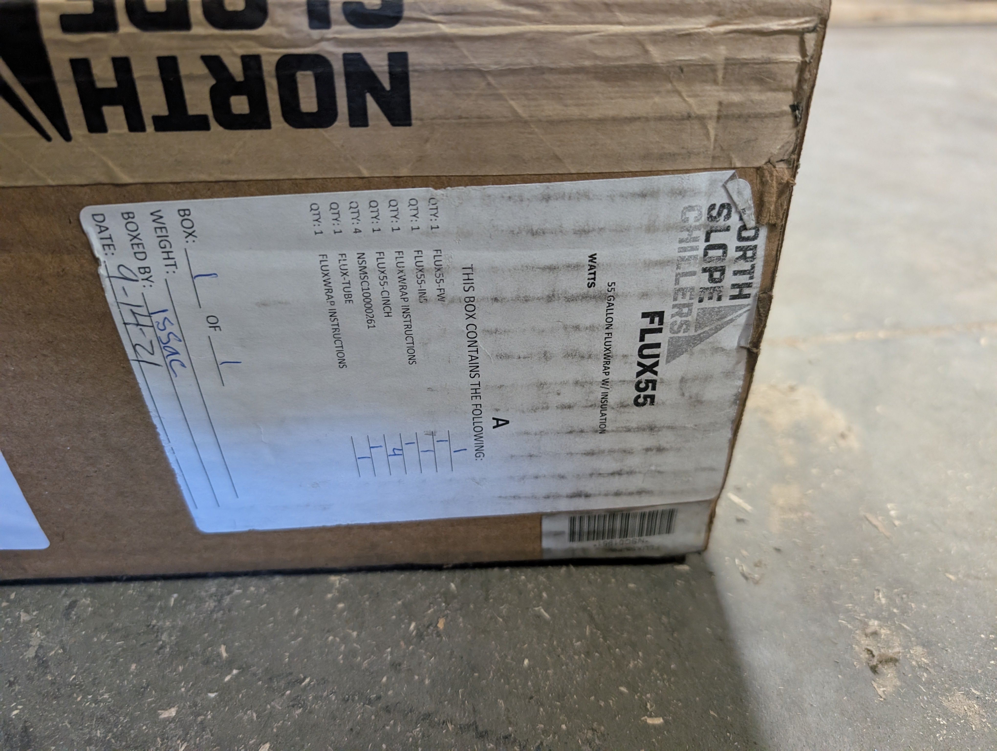 North Slope Chillers FLUX55 55 Gallon Insulated Drum Cooling Jacket New