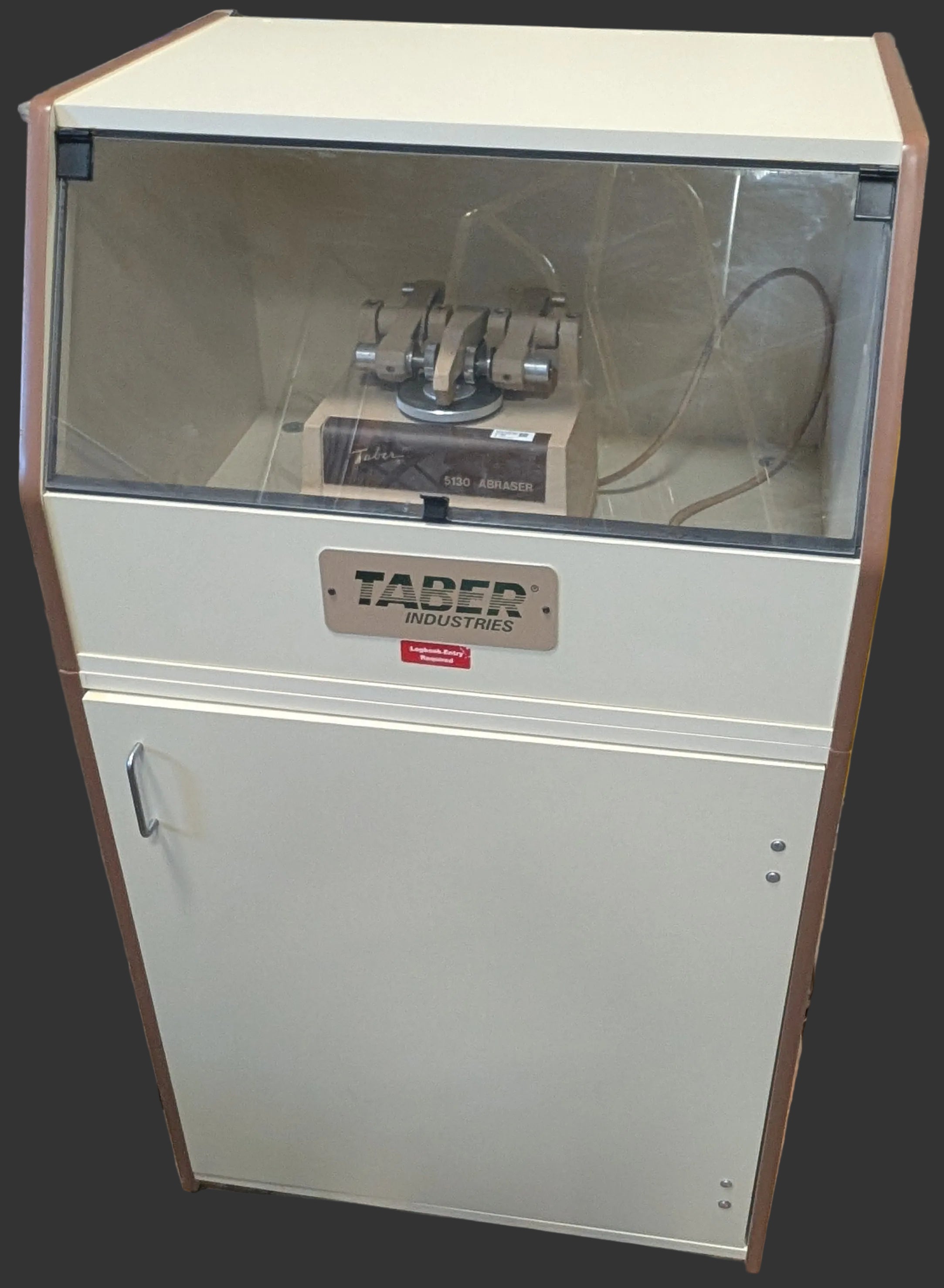 Taber Industries 5130 Abraser Abrasion Tester & Enclosure & Vacuum Calibrated
