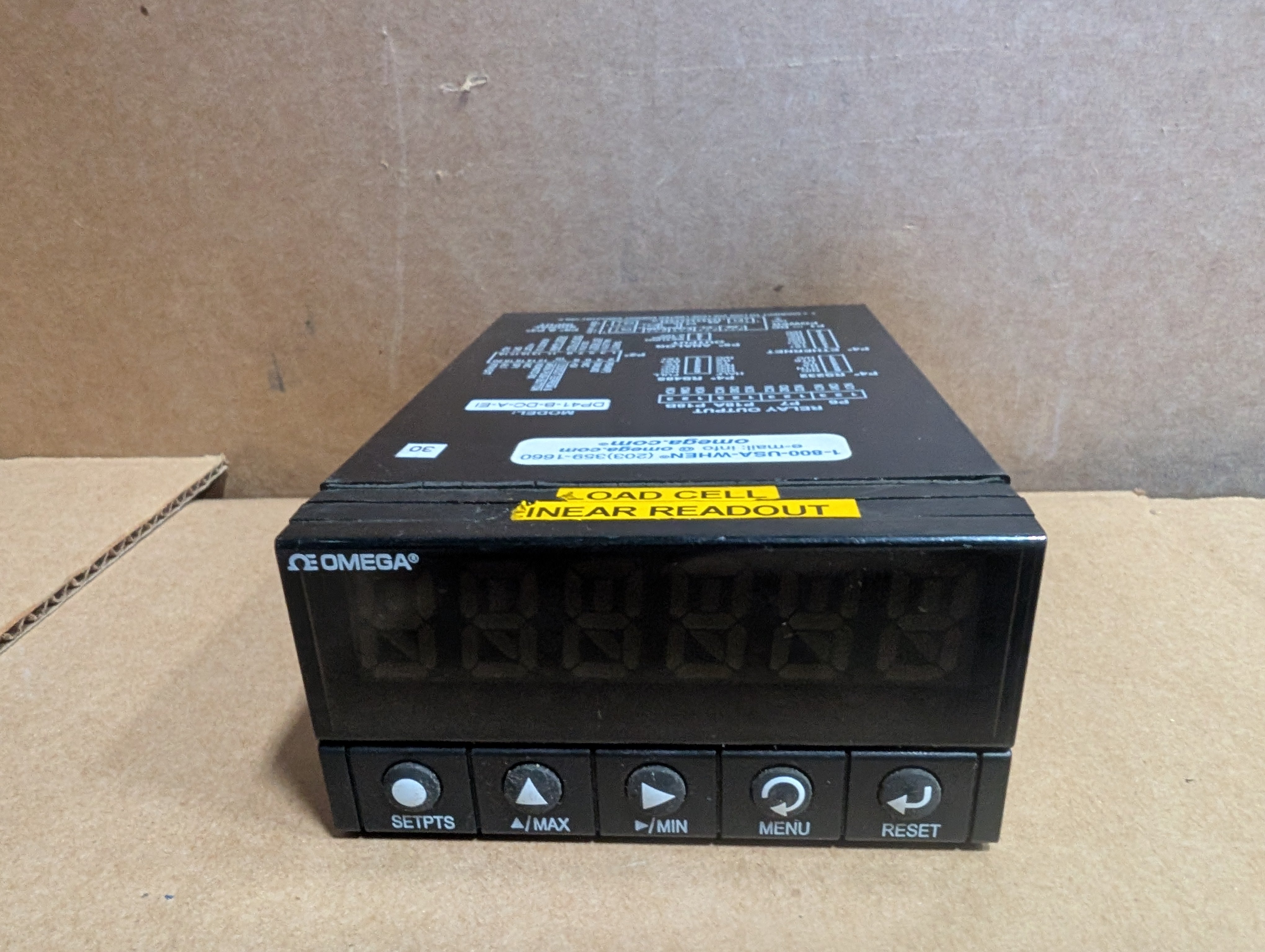 Omega DP41-B-DC-A-EI Ultra High-Performance 1/8 DIN Panel Meter