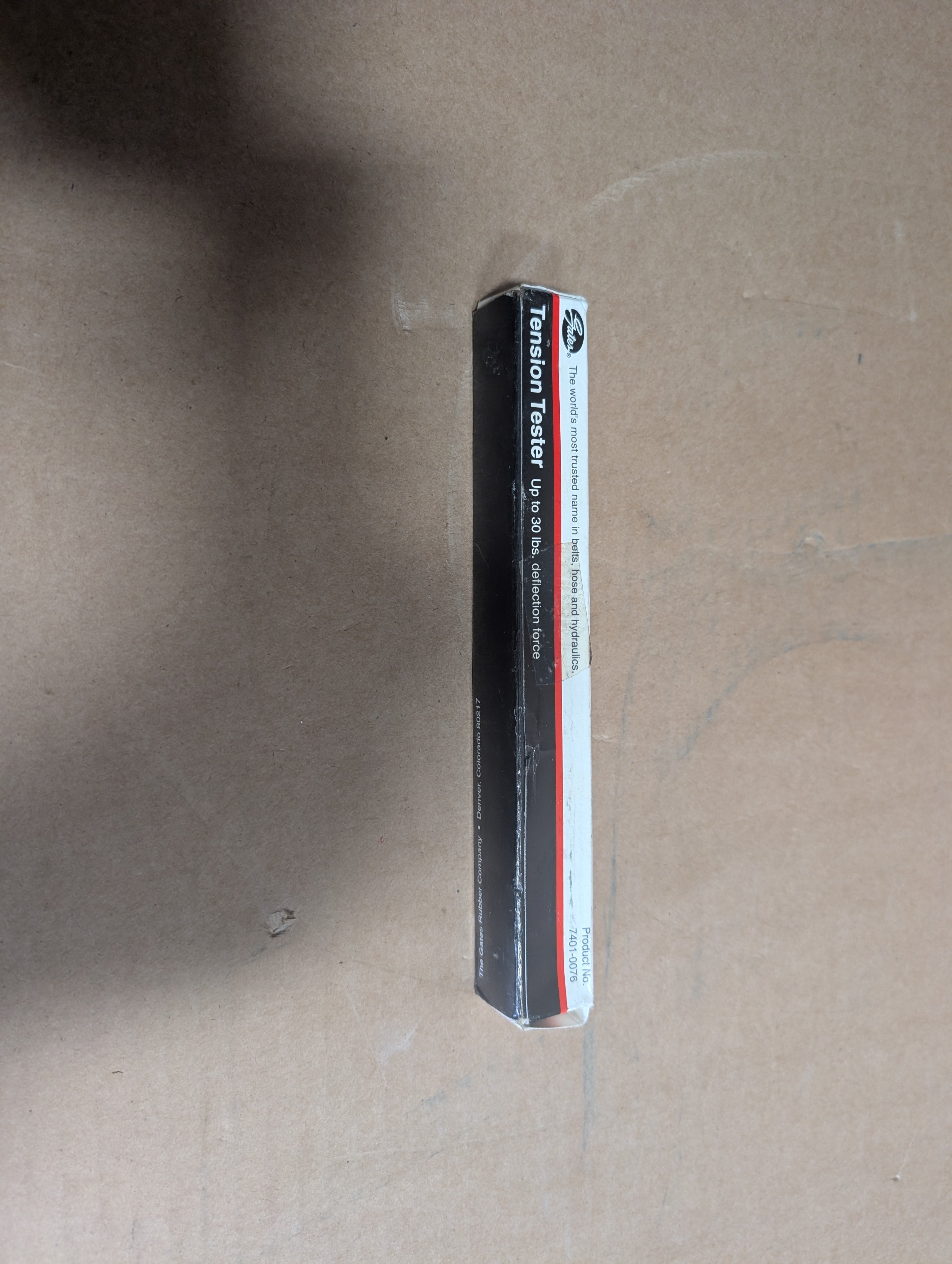 Gates 7401-0076 30 LB Belt Tension Tester Single Barrel V Belt Tool New