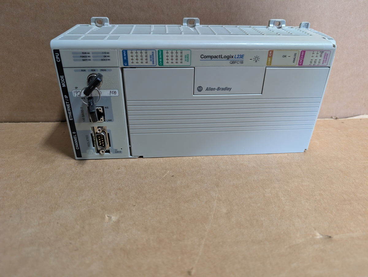Allen Bradley 1769-L23E-QBFC1B Ser.A FW 1.016 CompactLogix L23E CPU Controller Used