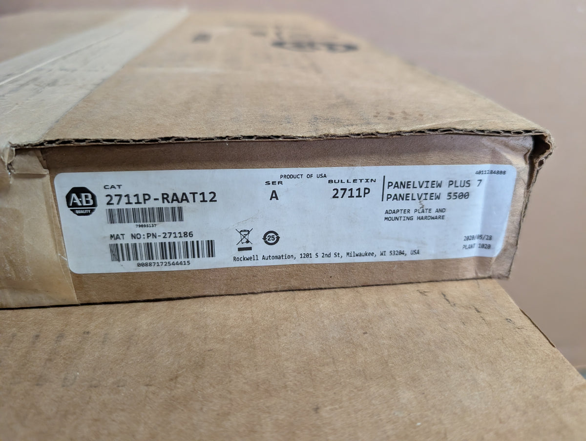 Allen-Bradley 2711P-RAAT12 SER A PanelView Plus 7, 5500 Adapter Plate New Sealed