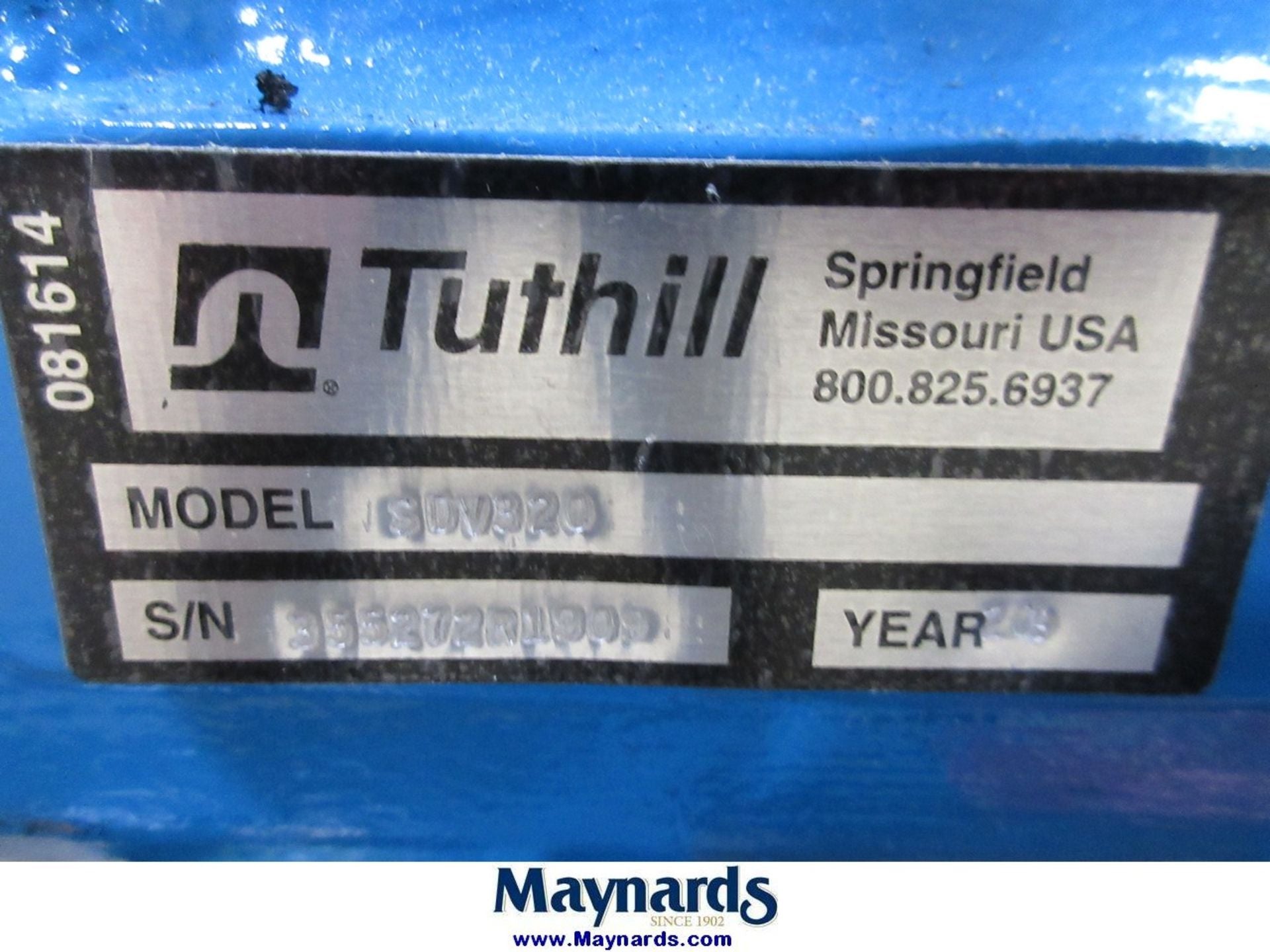 2018 Tuthill 10HP 2-Stage Vacuum Pump System SDV320, 850-GAL2CVC00-A Used