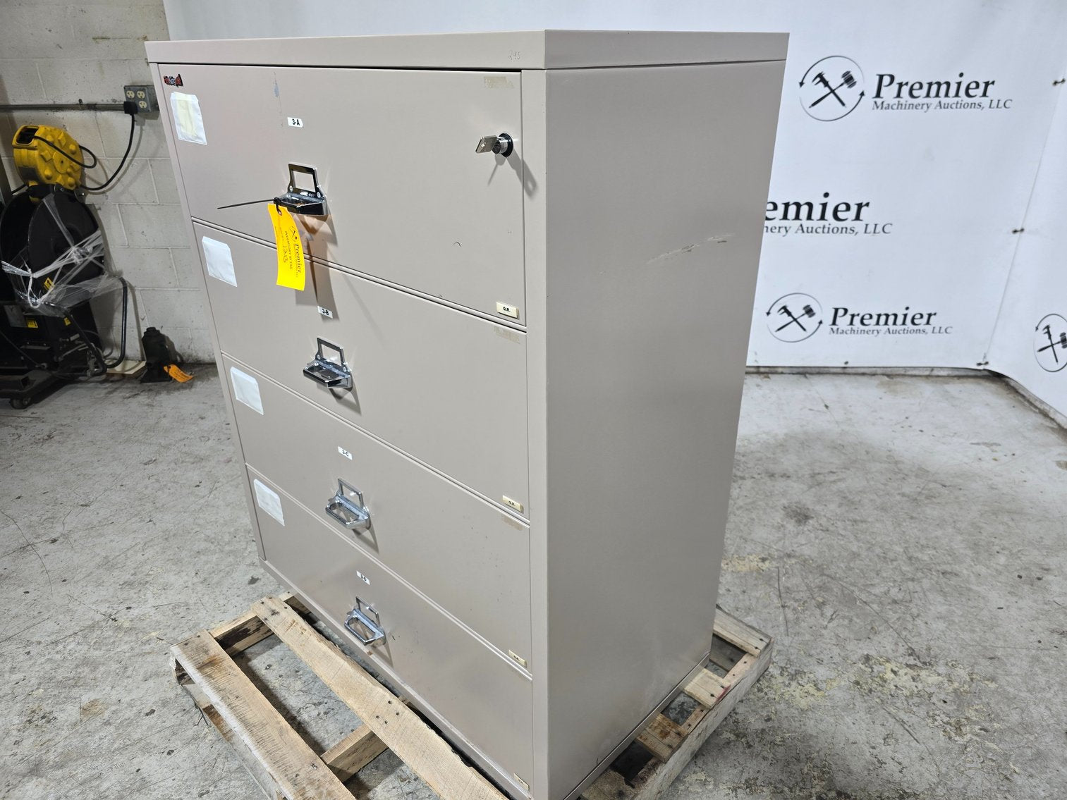FireKing Insulated Filing Cabinet Class 350 44"×22"×53" Used