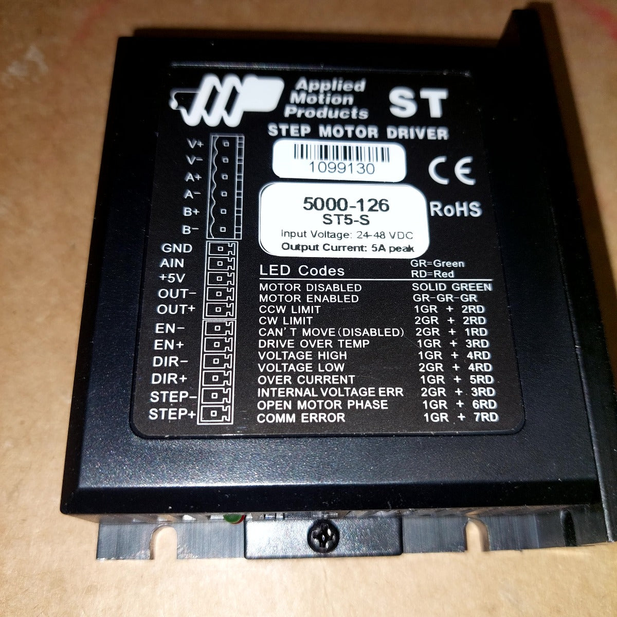 Applied Motion Products 5000-126 ST5-S ST Step Motor Driver & Cable/Plugs New