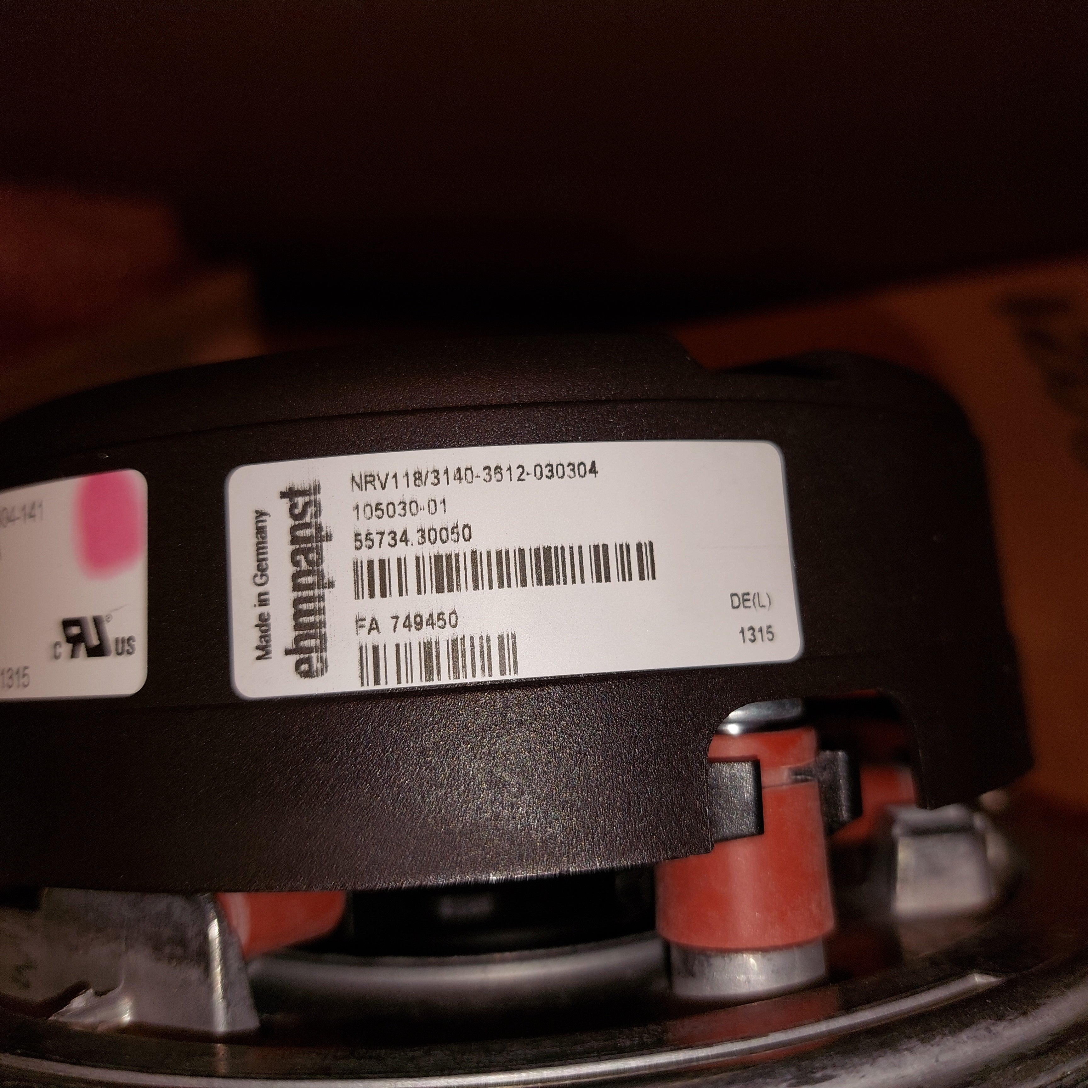 Burnham 105809-01, Draft Inducer Fan K2-080/K2-100 New