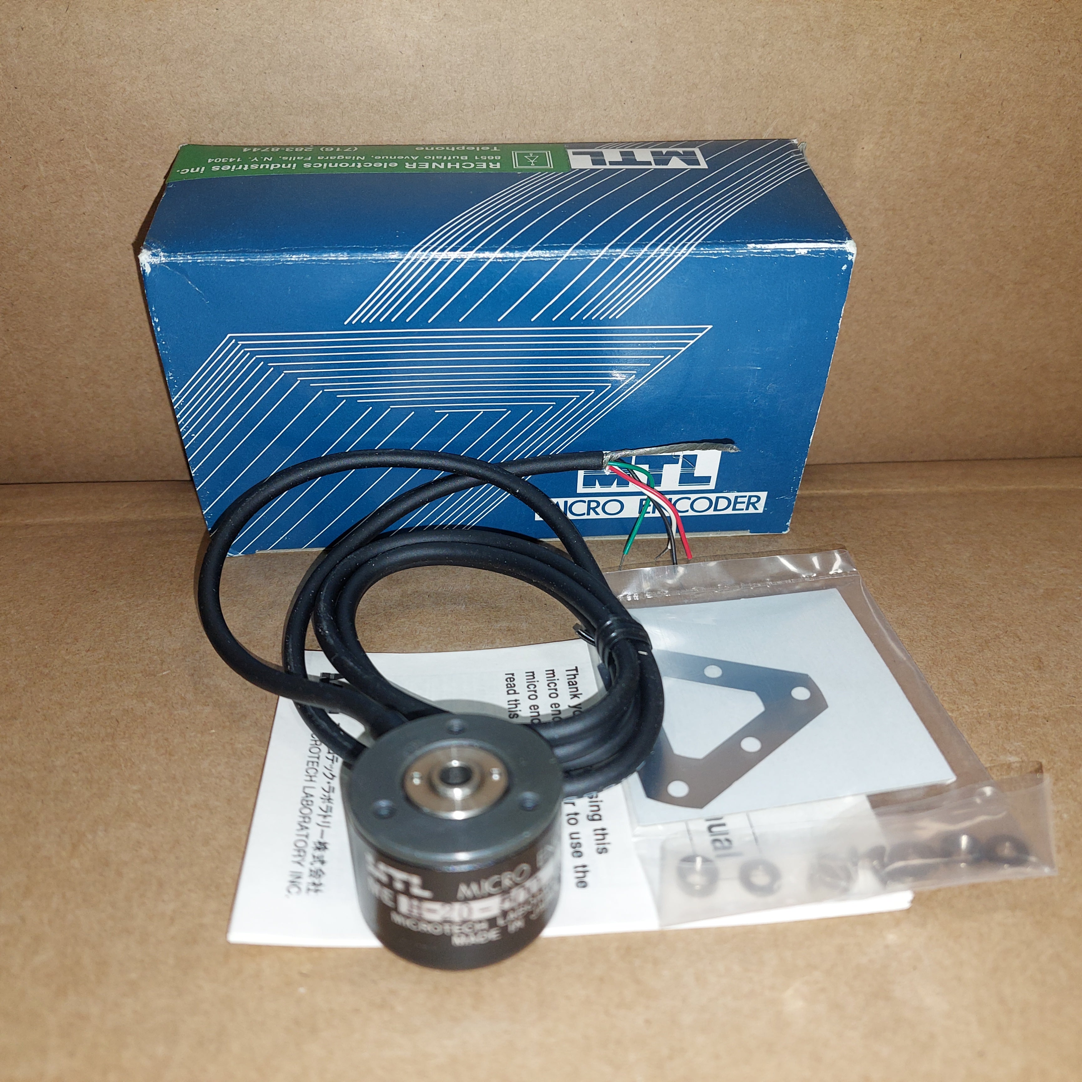 MTL MEH-20-500-C Micro Encoder 500 Pulse, Hollow Shaft, New