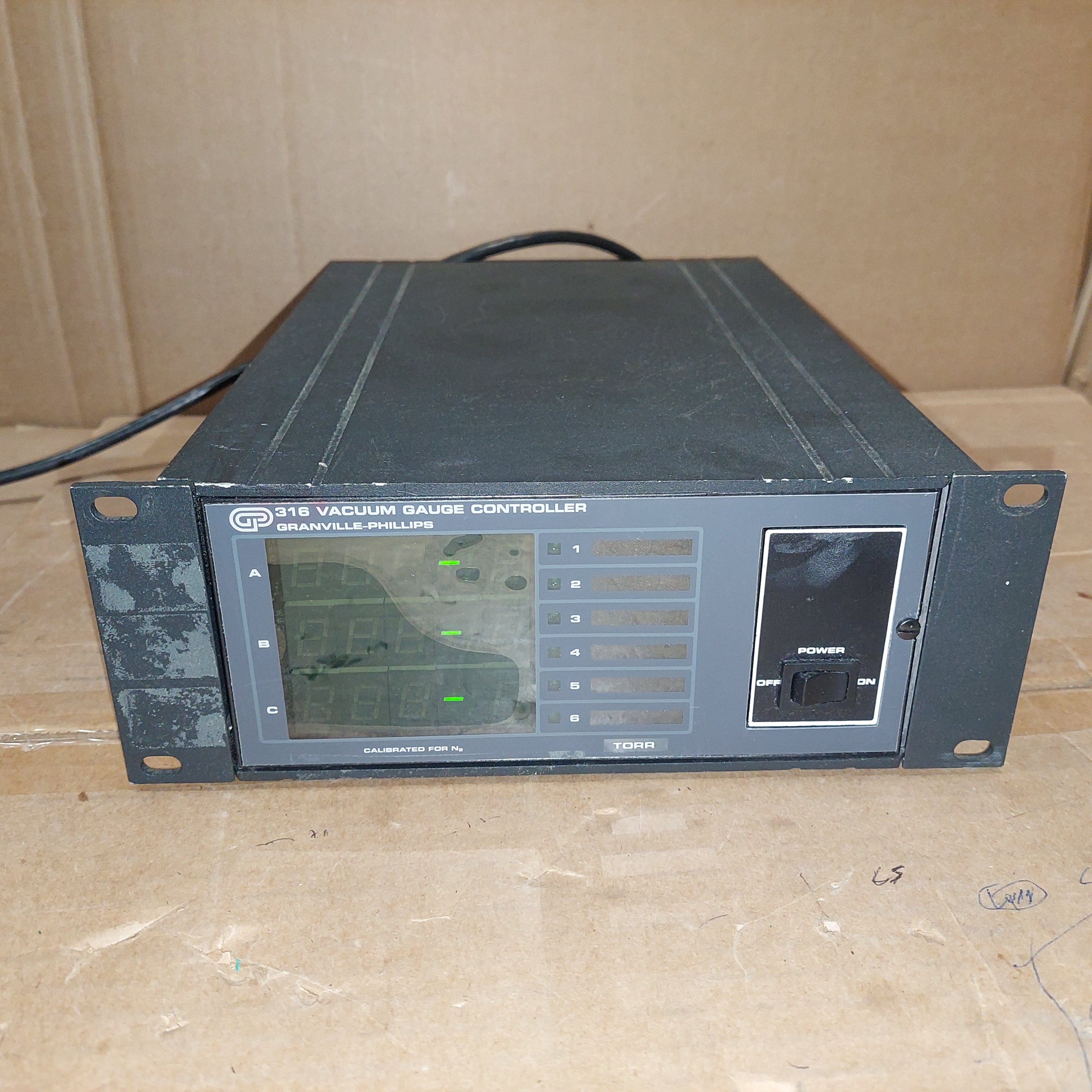 Granville Phillips 316 GP 316, Catalog 316001, Vacuum Gauge Controller Used