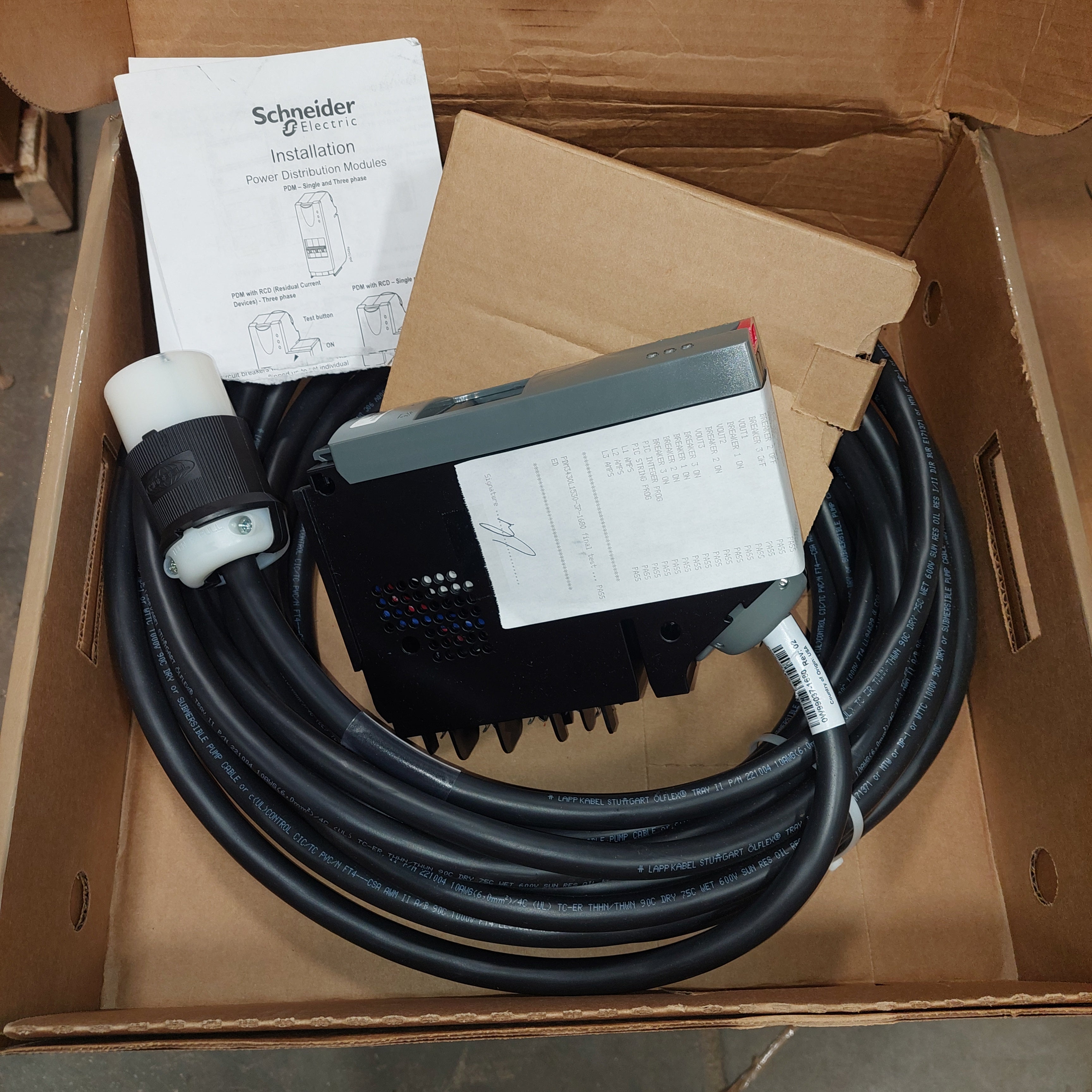 Schneider PDM3430L1530-3P-1680 Power Distribution Module 3PH 30A L1530 New