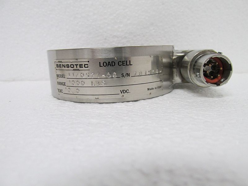 Sensotec Load Cell 41/0571-06, 1000 lbs, Calibration Cert. 10V New Old Stock