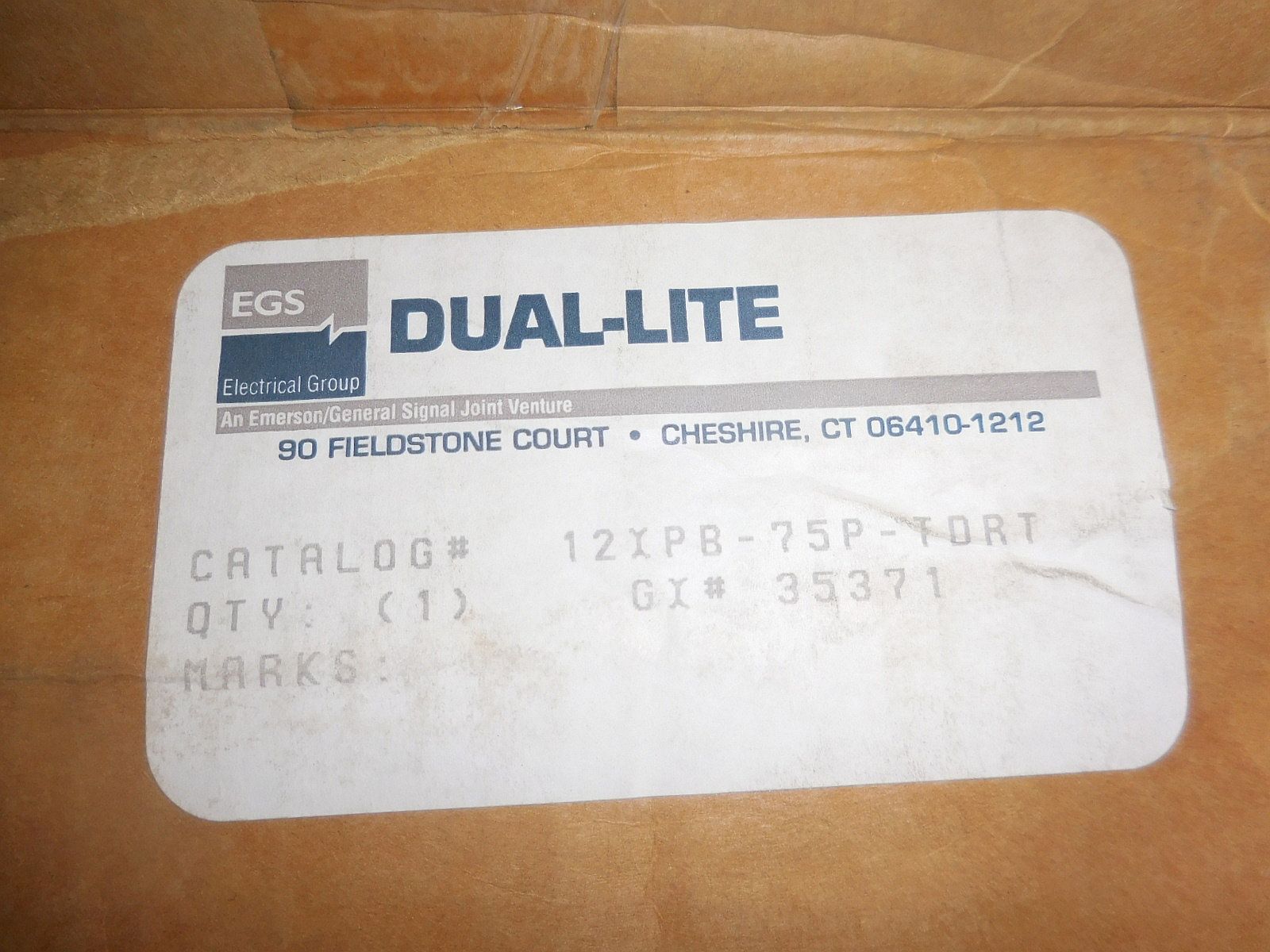 Hubbell Dual-Lite 12XPB-75P Explosion Proof 12V Emergency Power 20/277V New