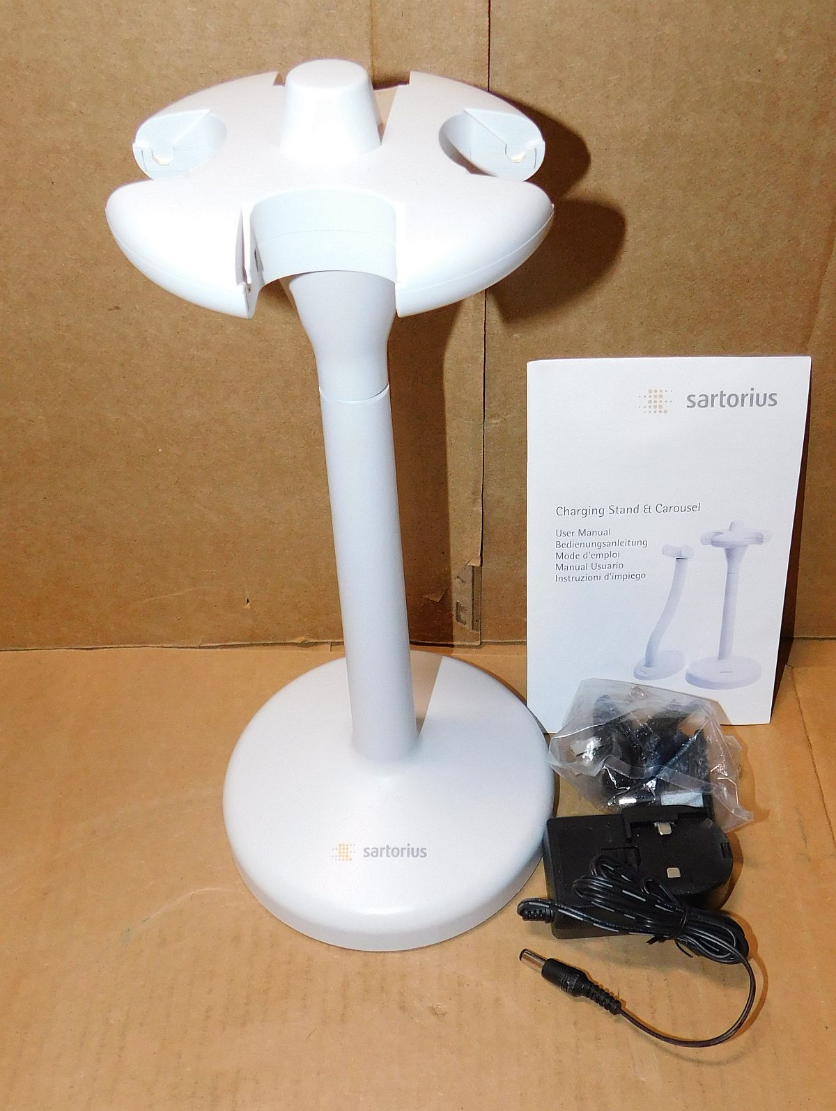Sartorius 730991 Charging Carousel Stand for 4 Pipettes New