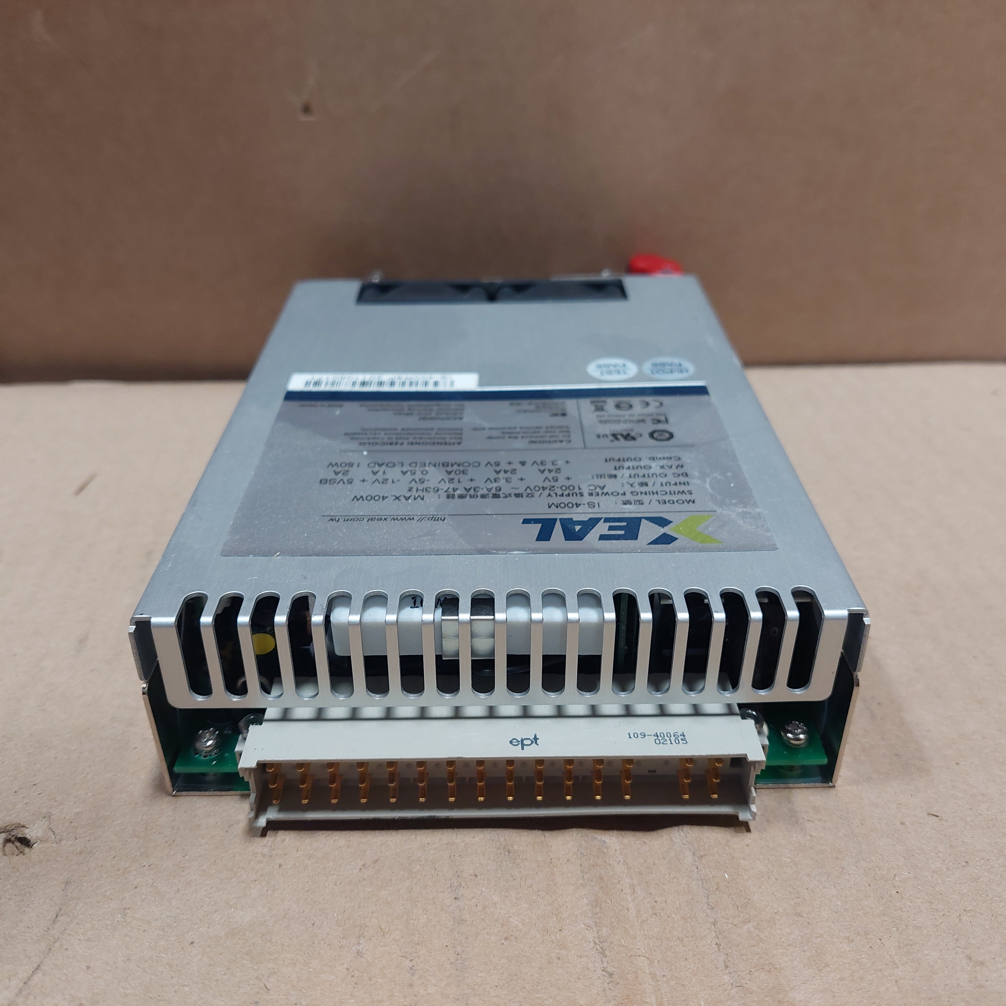 XEAL IS-400M 400W PS2 MINI REDUNDANT POWER SUPPLY USED