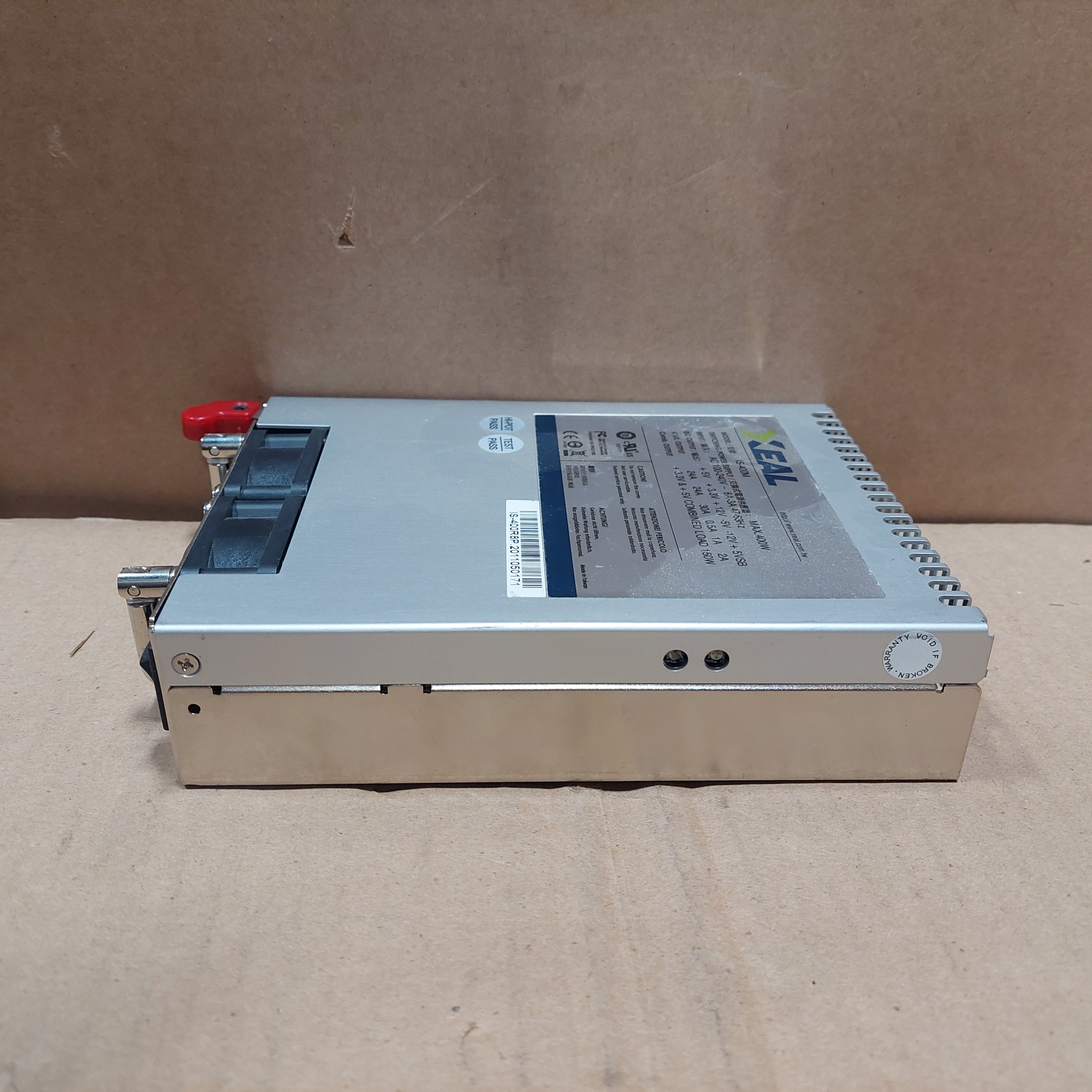 XEAL IS-400M 400W PS2 MINI REDUNDANT POWER SUPPLY USED
